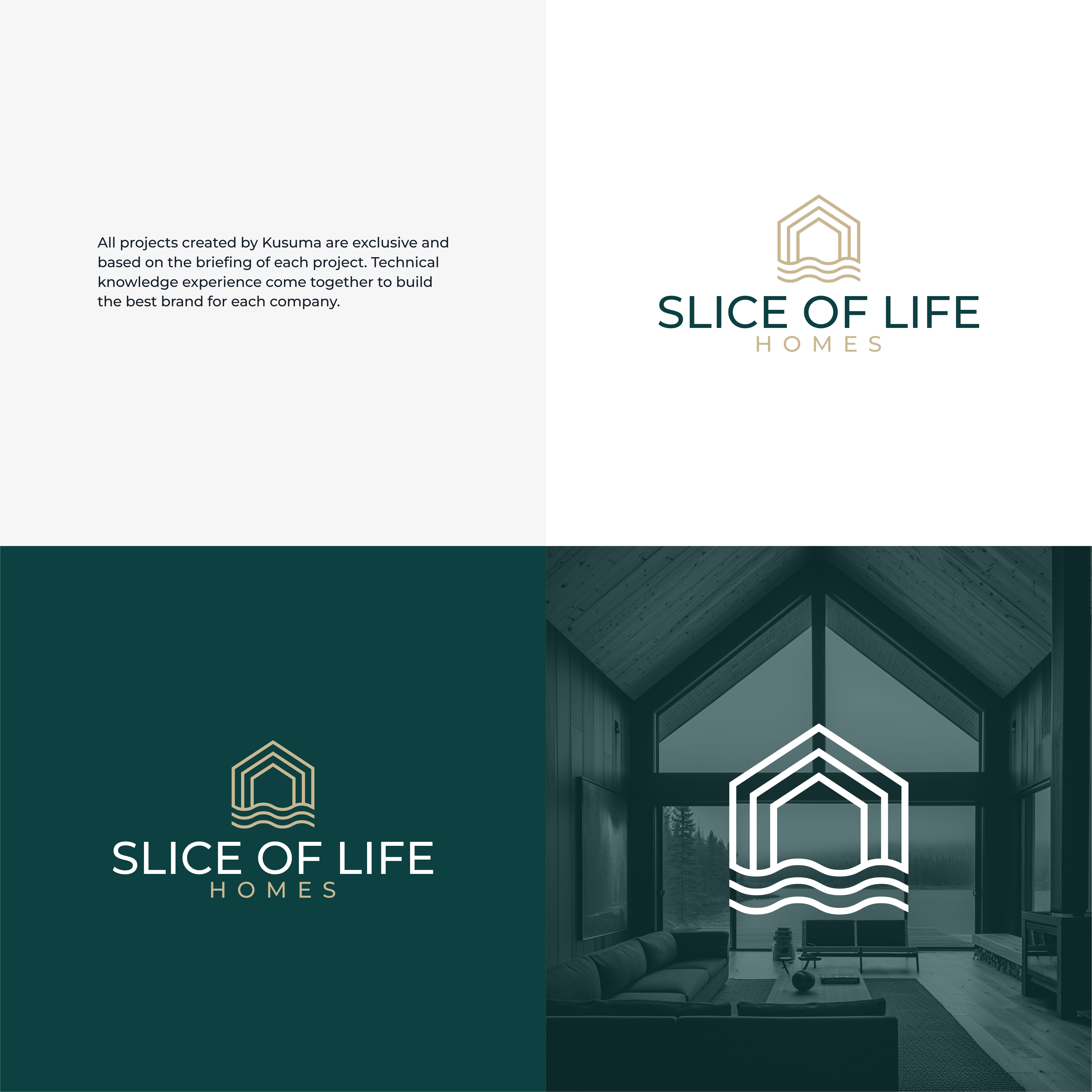Logo Design by Kusuma Studio for Slice Of Life Homes  | Design #36303848