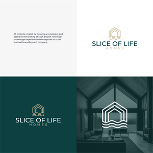 Logo Design by Kusuma Studio for Slice Of Life Homes  | Design: #36303848