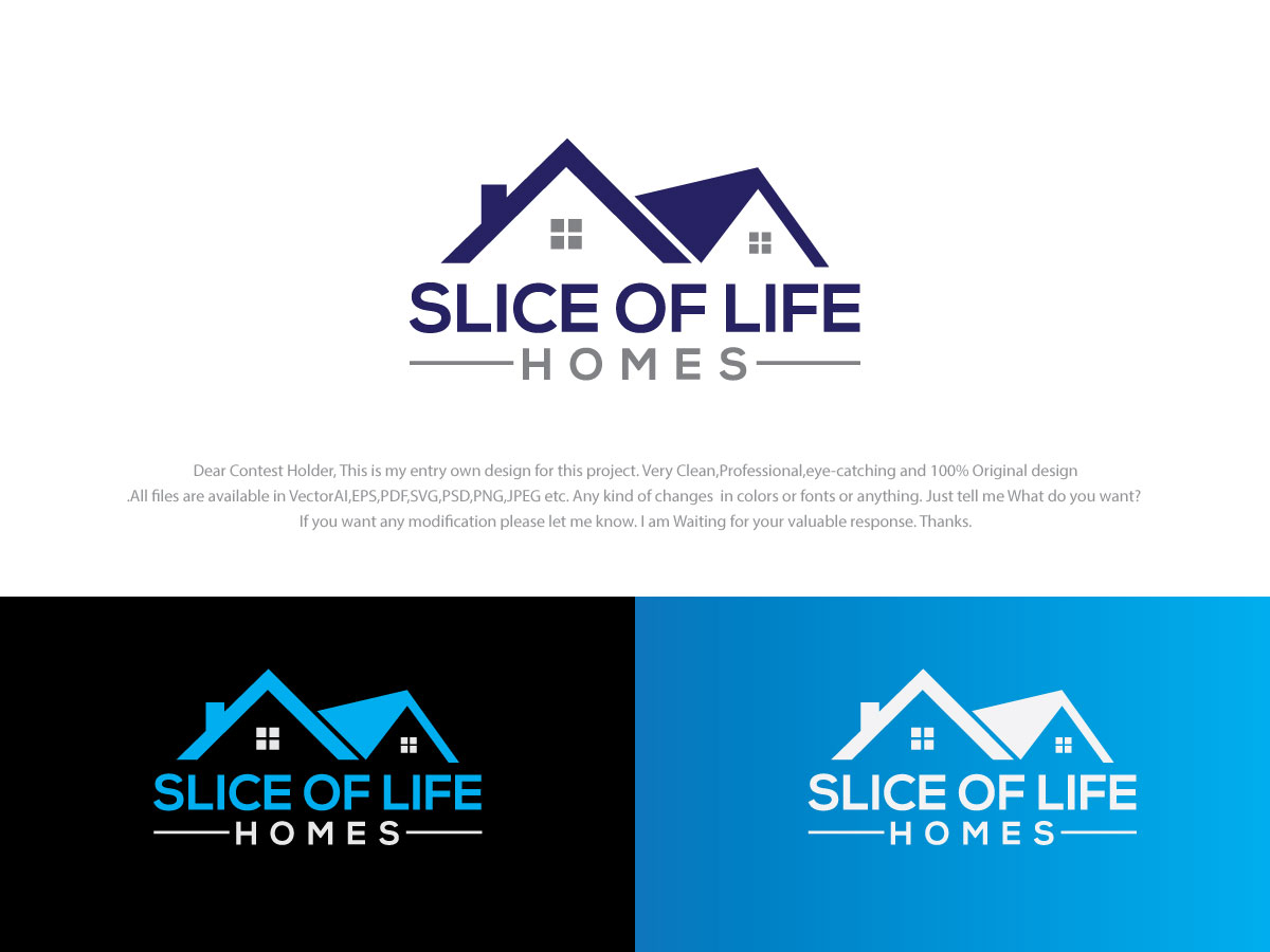 Logo Design by DesignPool01 for Slice Of Life Homes  | Design #36302549