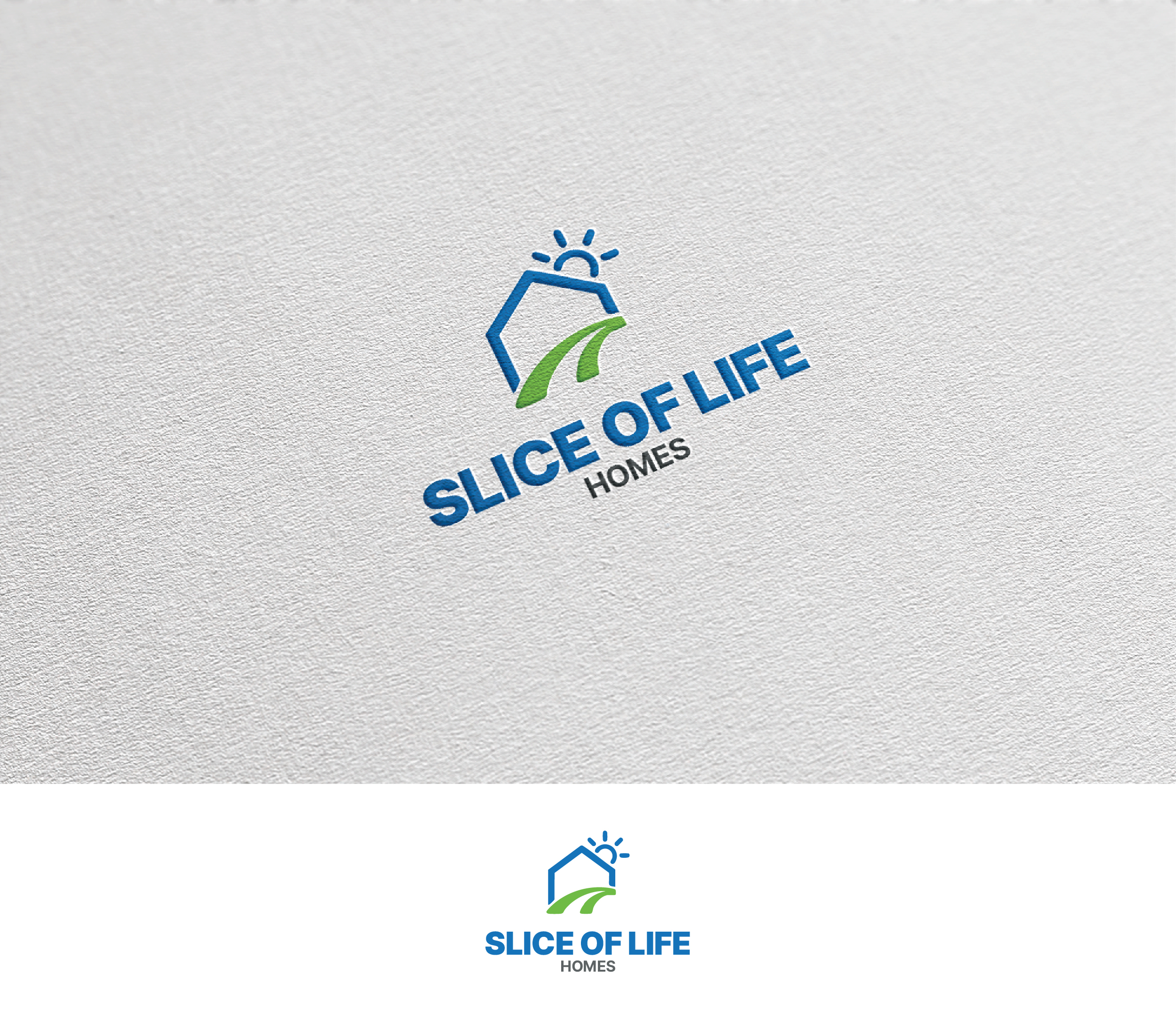 Logo Design by Afsana_Hoque for Slice Of Life Homes  | Design #36306465