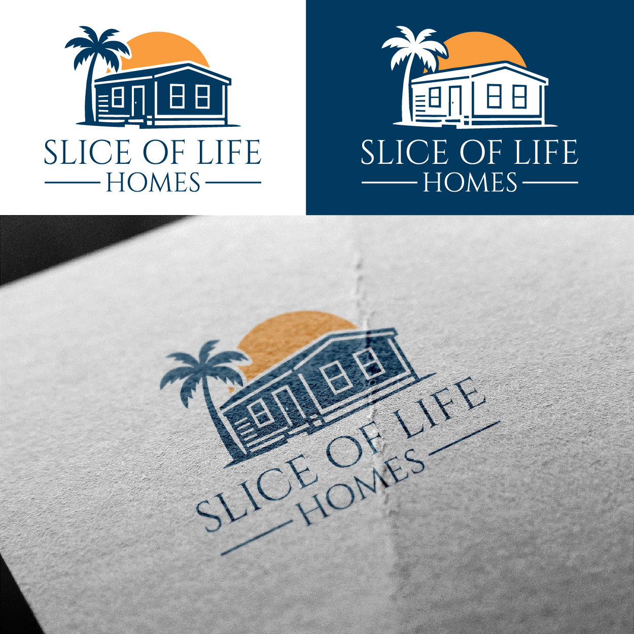 Logo Design by ahmeddesigner123 for Slice Of Life Homes  | Design #36359091