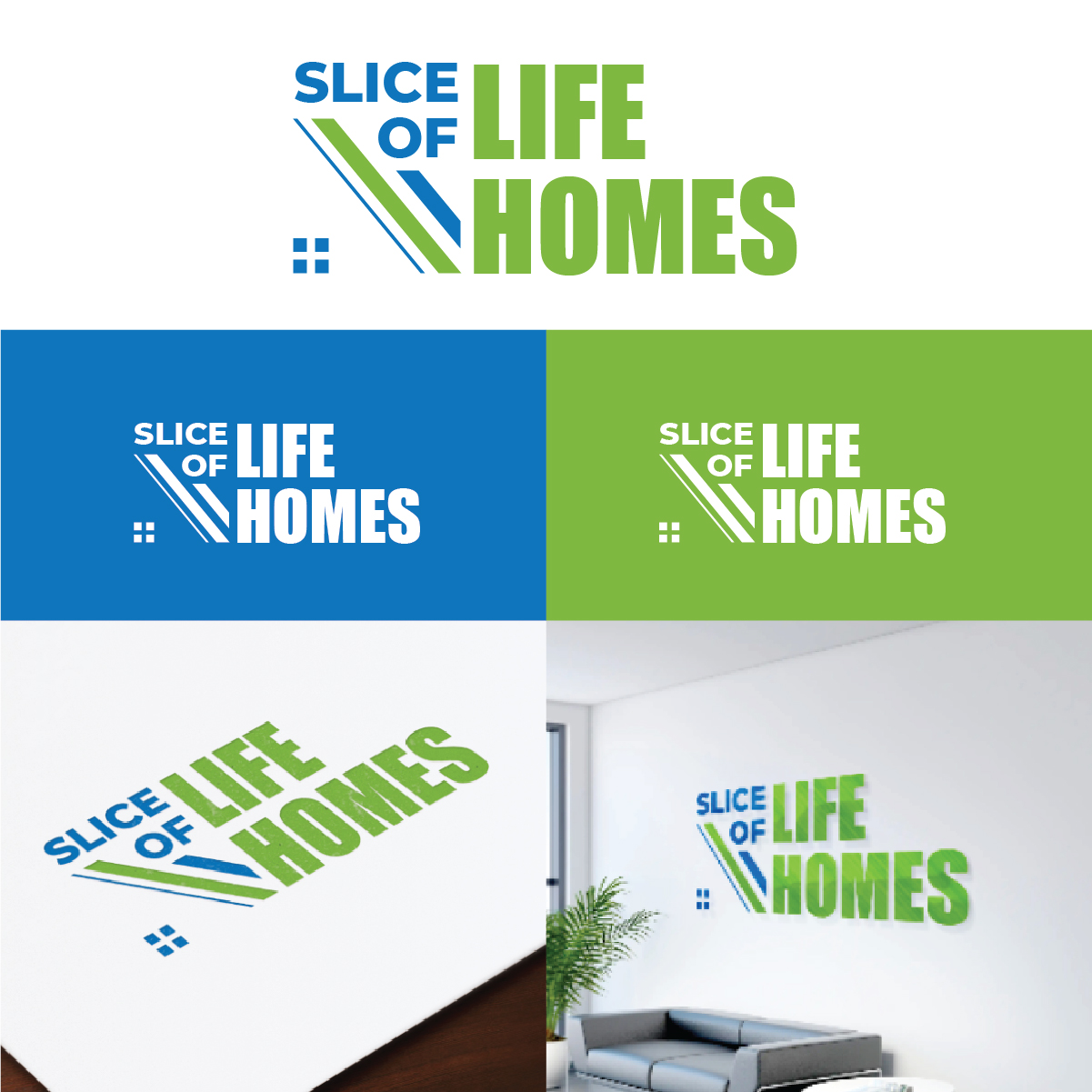 Logo Design by artmakers for Slice Of Life Homes  | Design #36303474