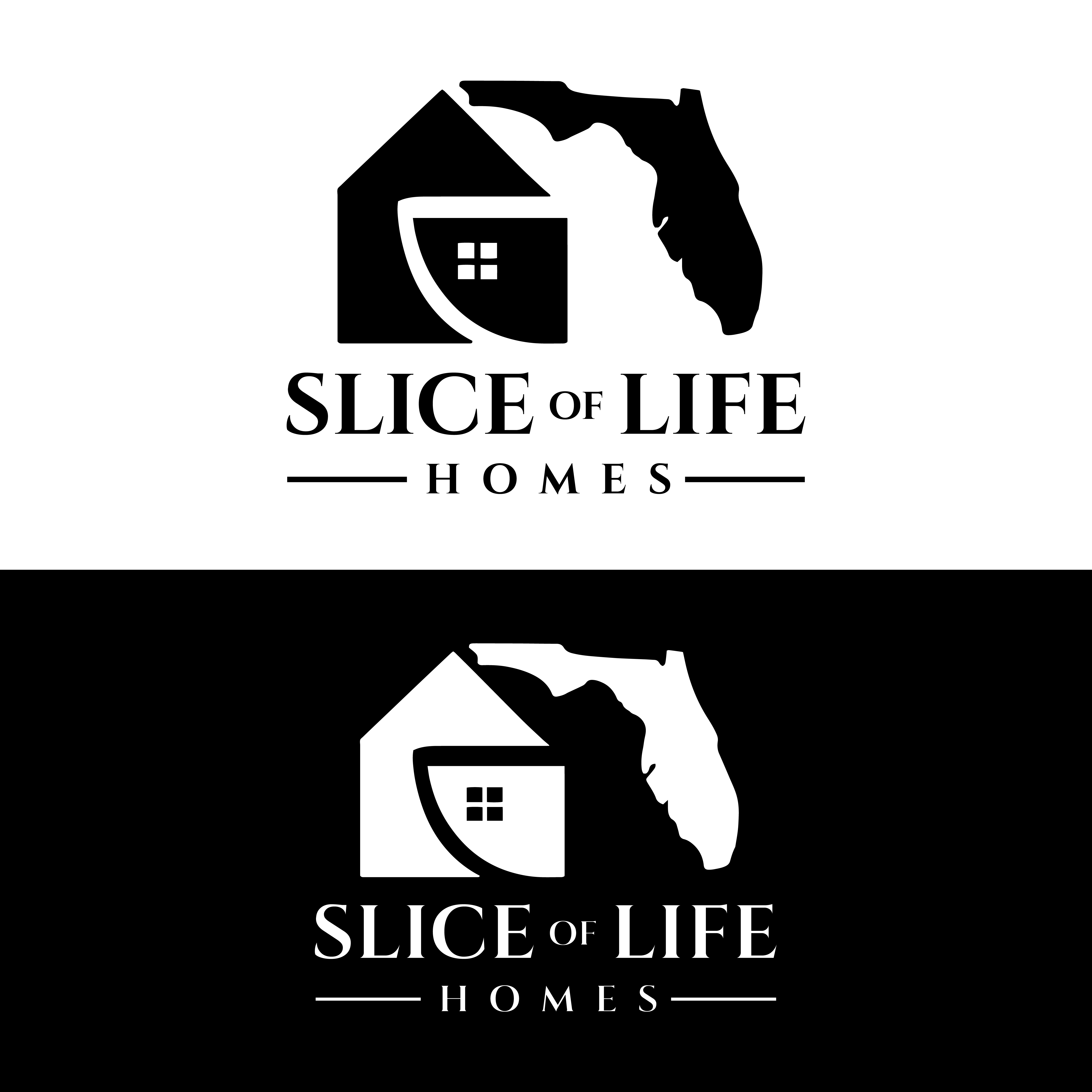 Logo Design by CreativeFeather for Slice Of Life Homes  | Design #36319834