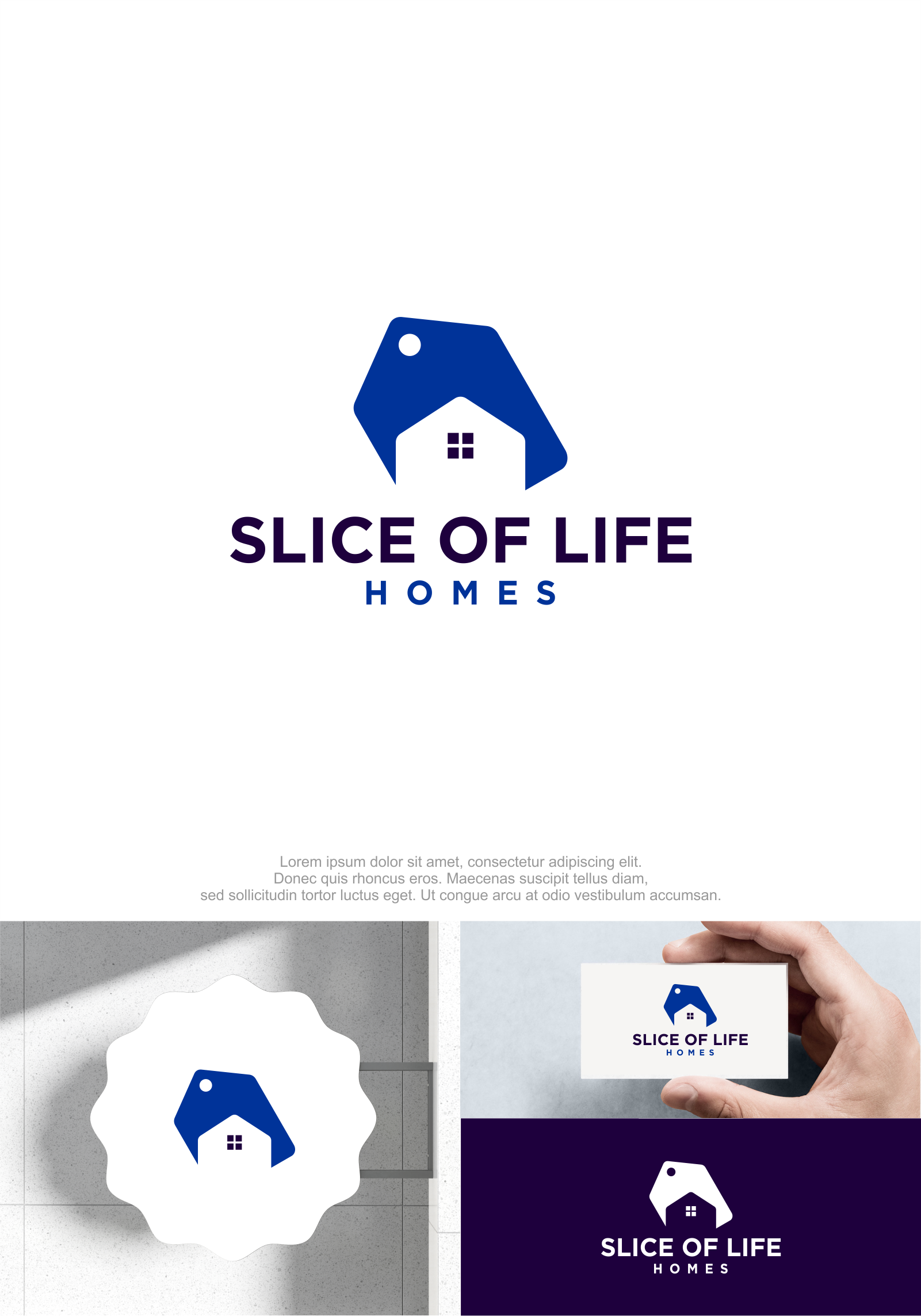 Logo Design by M.Syaiful Huda for Slice Of Life Homes  | Design #36302088