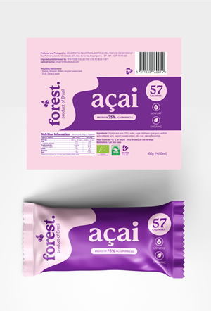 Acai 75% - Popsicle Label and Multipack Box