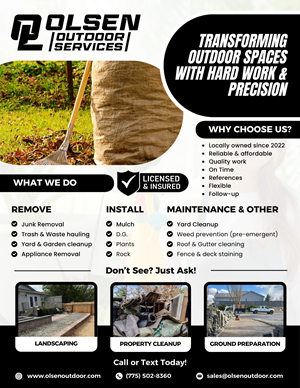Flyer Design by James for Olsen Outdoor Services | Design #36313197