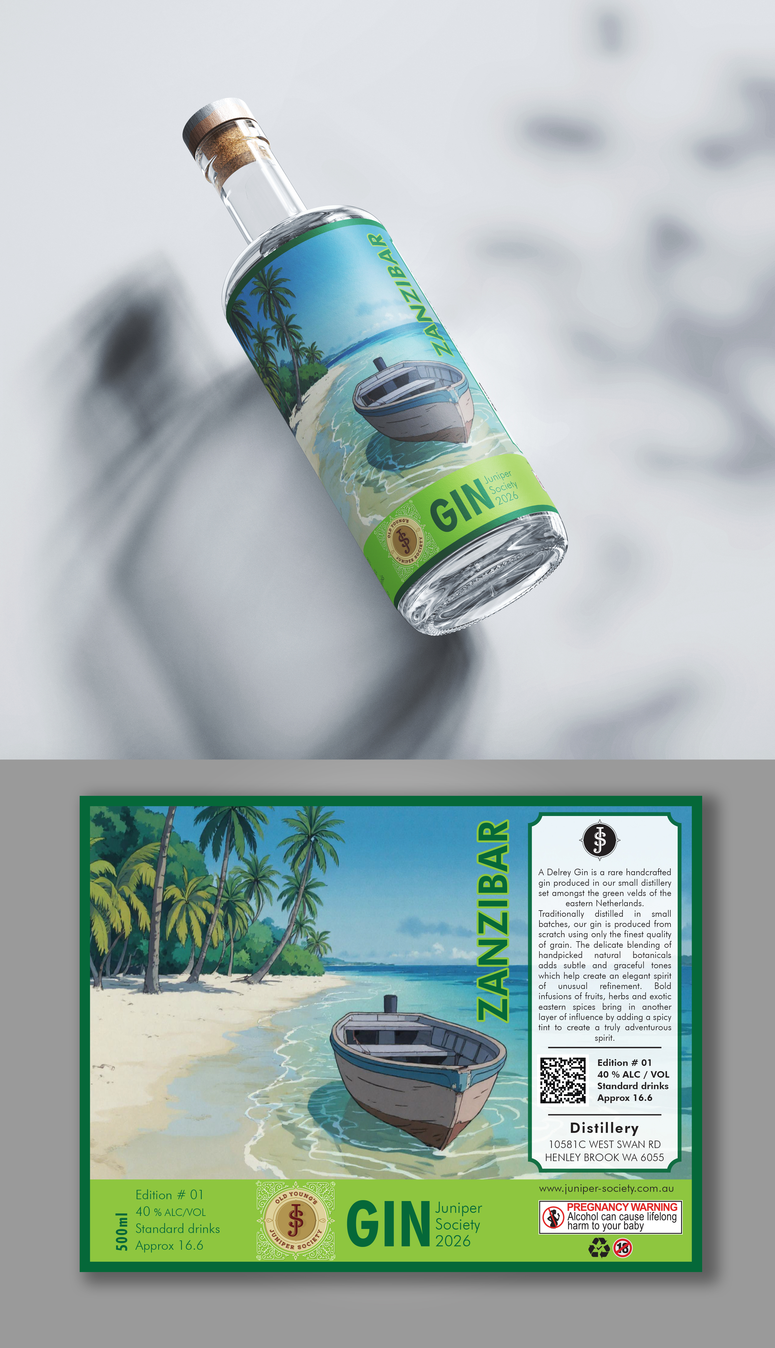 Etikett-Design von HT Graphic für Australian Distilling | Design #36330049