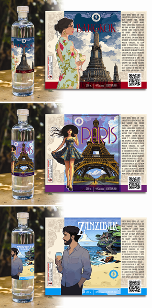 Label Design by Al Pech for Australian Distilling | Design: #36327718