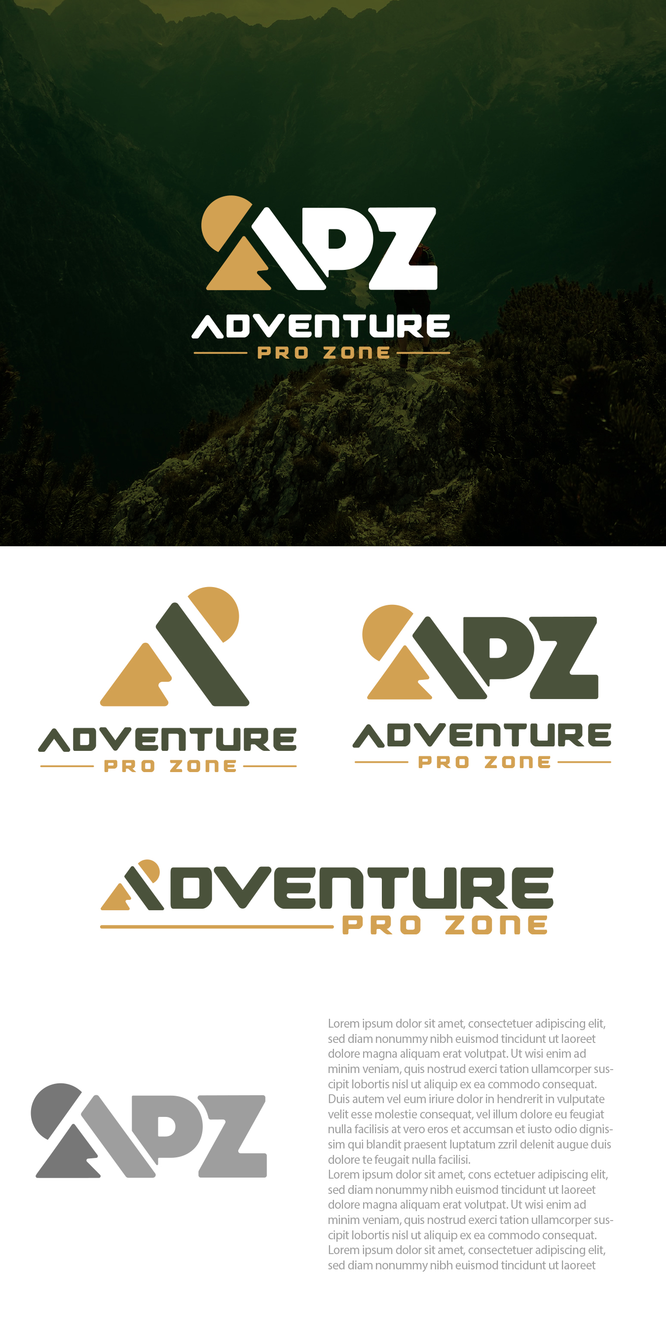 Logo Design by Jelena B for Adventure Pro Zone | Design: #36317666