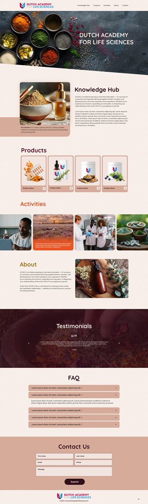 Web Design par pb pour Pro-Vital | Design : #36326172