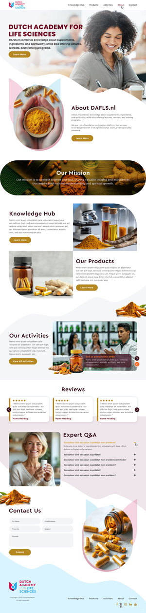 Web Design par pb pour Pro-Vital | Design : #36348046
