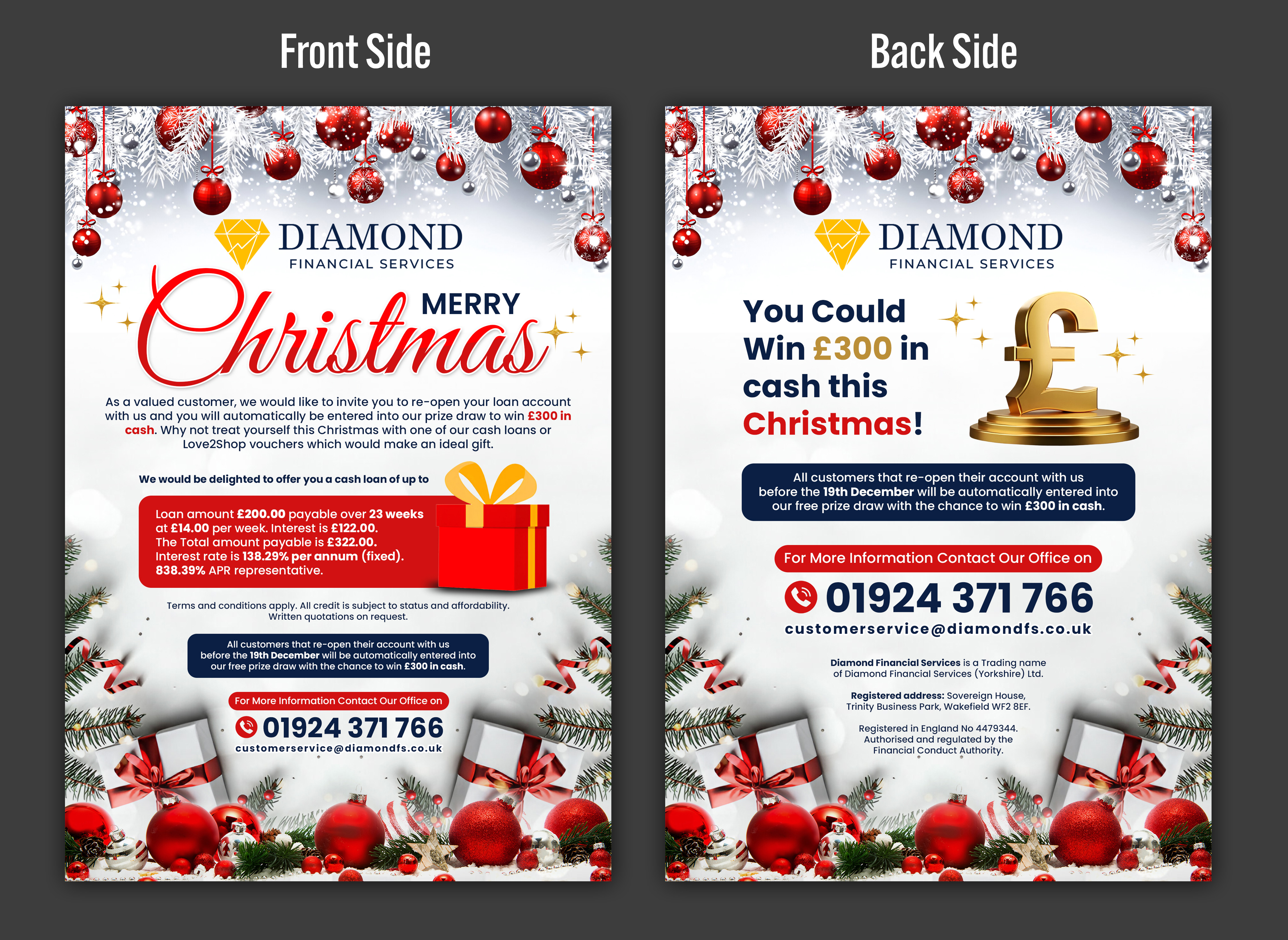 Flyer Design by SAI DESIGNS for Diamond Financial Services (Yorkshire) Ltd | Design #36328435