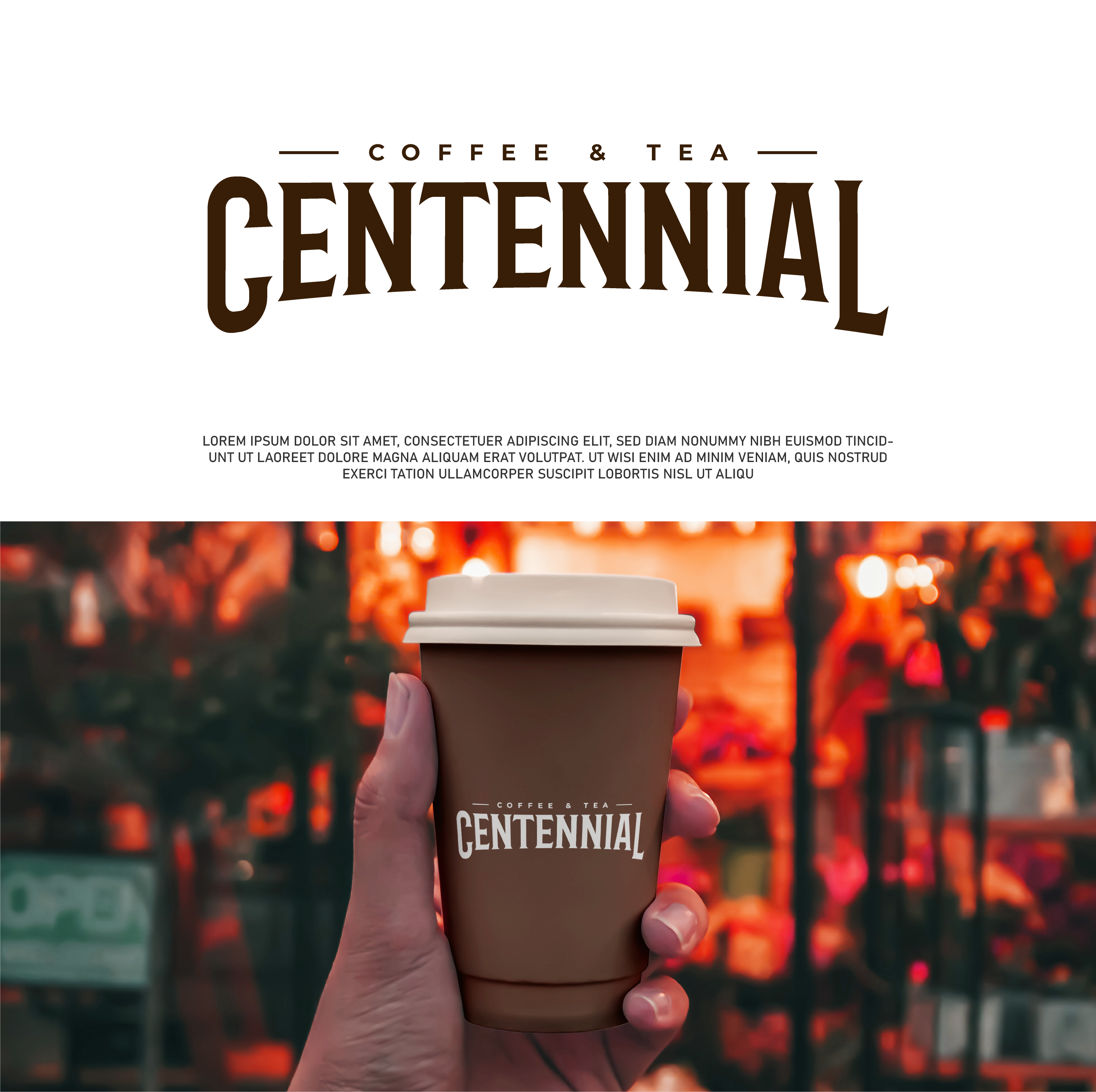 Logo Design by Fezy Design Studio for Centennial Coffee & Tea | Design #36326452