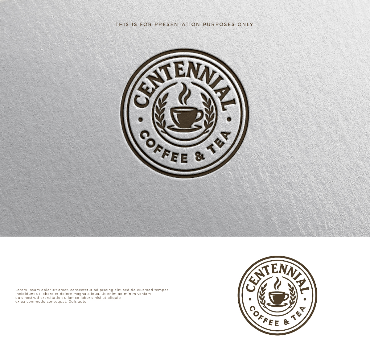 Logo Design by MHdesignM for Centennial Coffee & Tea | Design #36332016