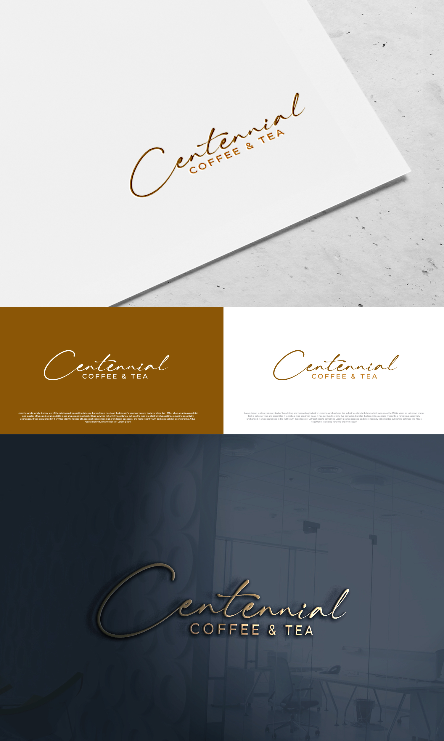 Logo Design by Ahsan Designs for Centennial Coffee & Tea | Design #36321925