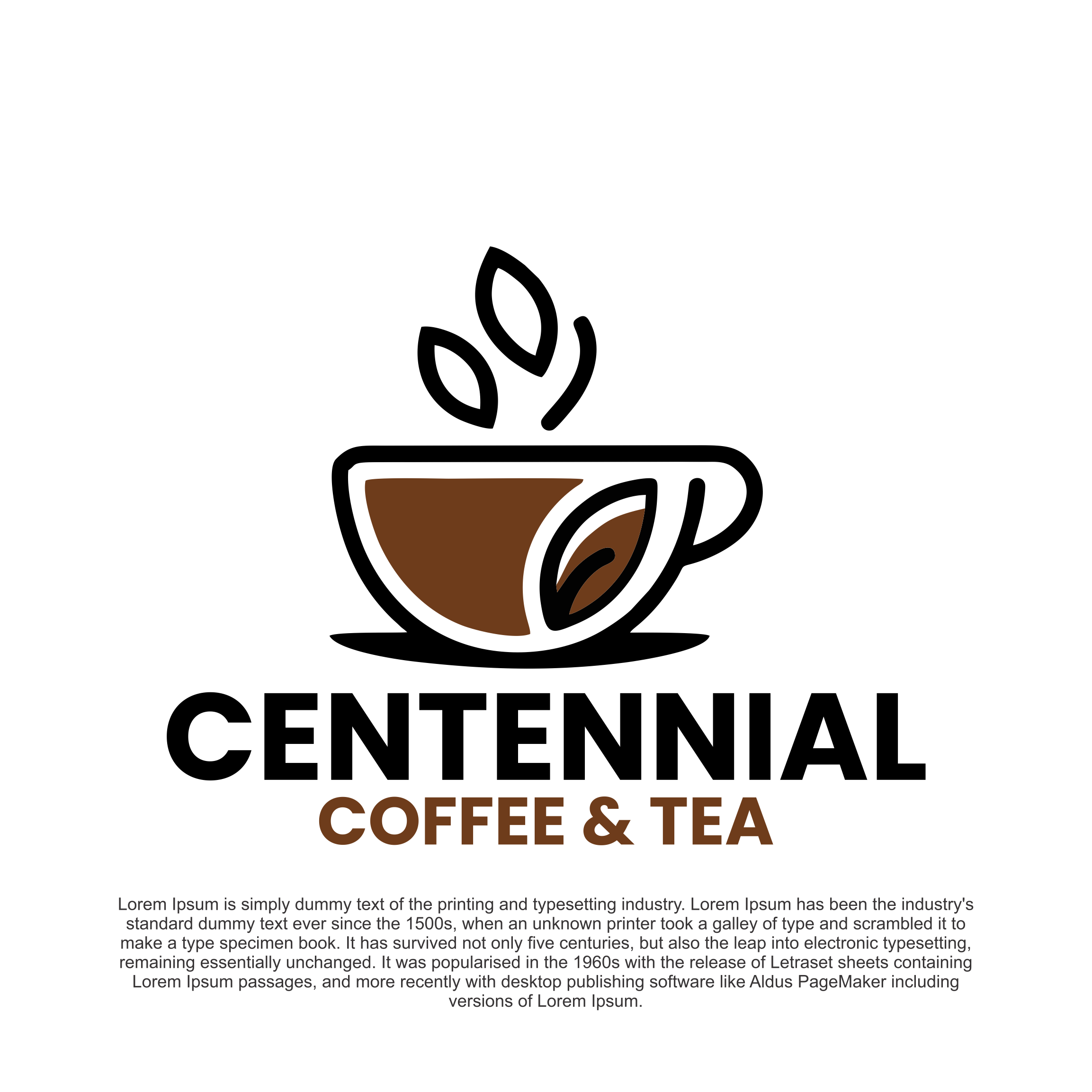 Logo Design by diego costa for Centennial Coffee & Tea | Design #36322248