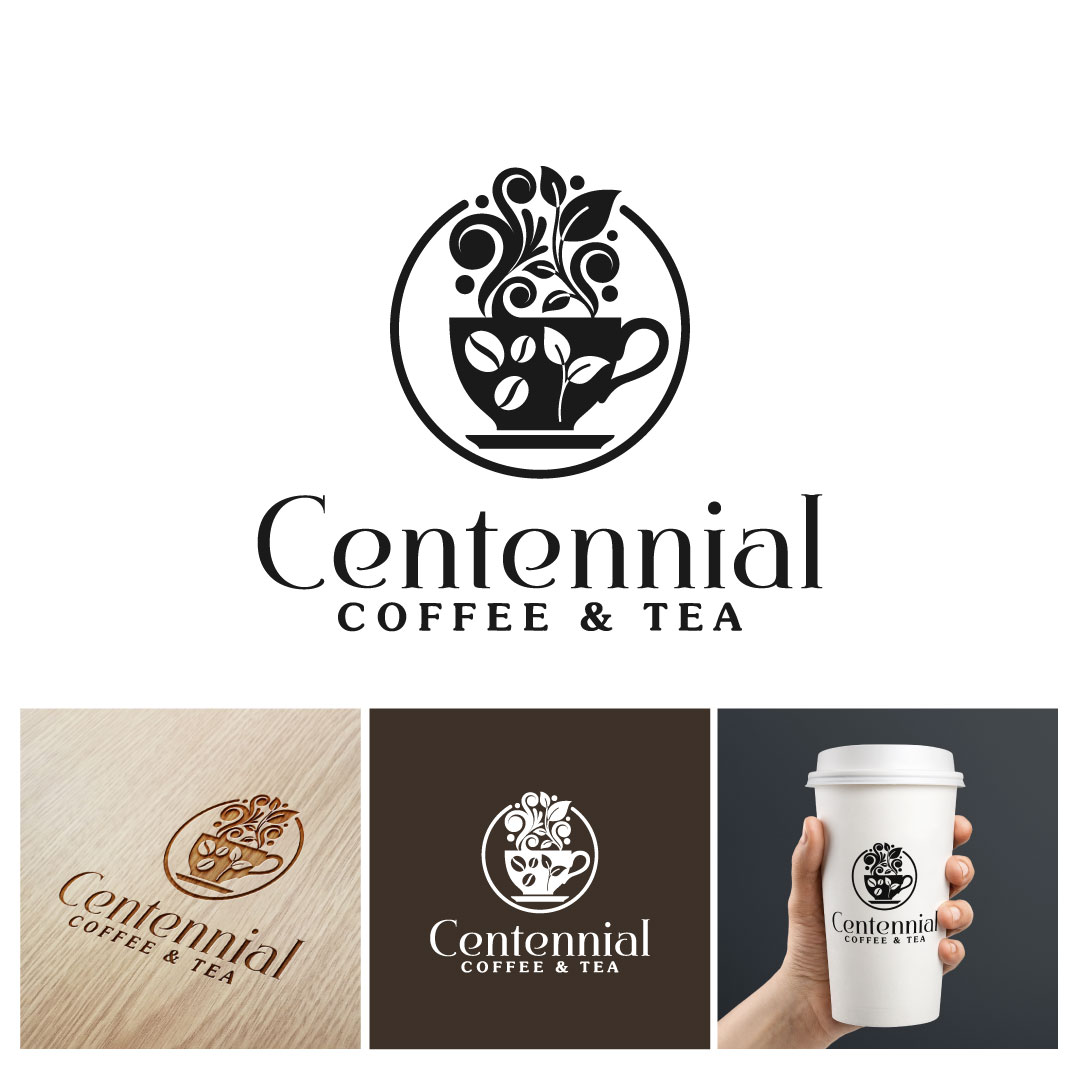 Logo Design by michellefrances for Centennial Coffee & Tea | Design #36339031