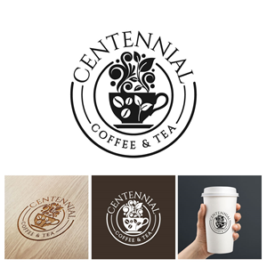 Logo Design by michellefrances for Centennial Coffee & Tea | Design: #36339032