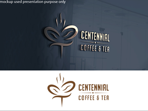 Logo Design by Rubia@ for Centennial Coffee & Tea | Design: #36327790