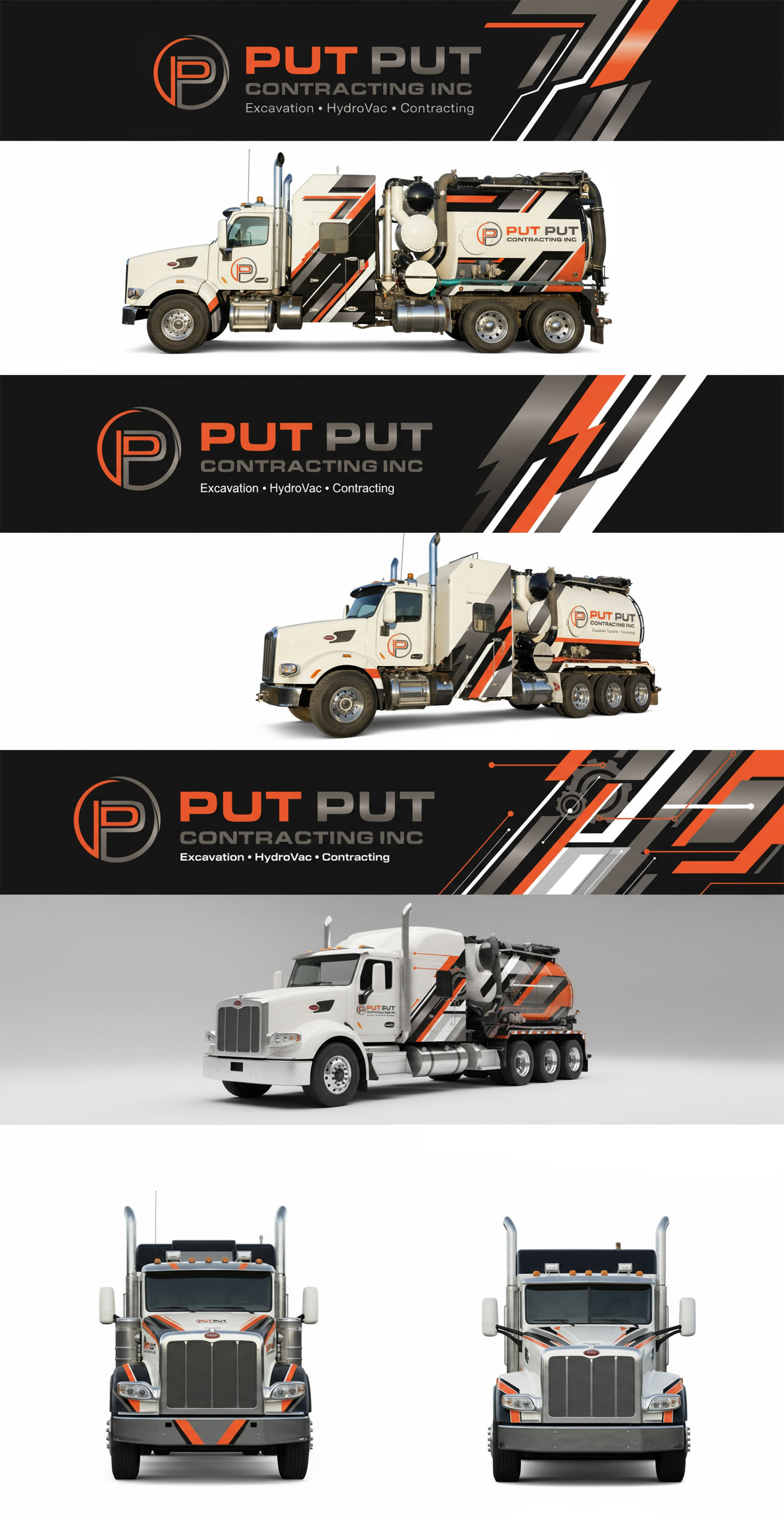 Diseño de Rotulación de Vehículo por 3graphic.studio para Put Put Contracting Inc | Diseño #36360593