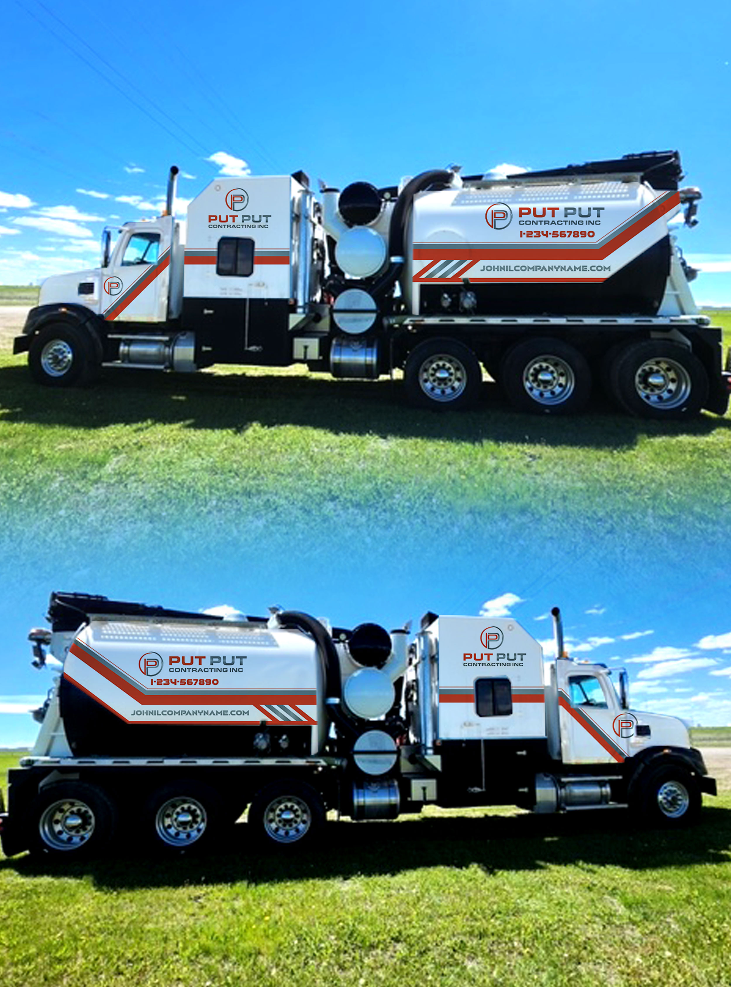 Diseño de Rotulación de Vehículo por TD  Graphix Hub para Put Put Contracting Inc | Diseño #36340692