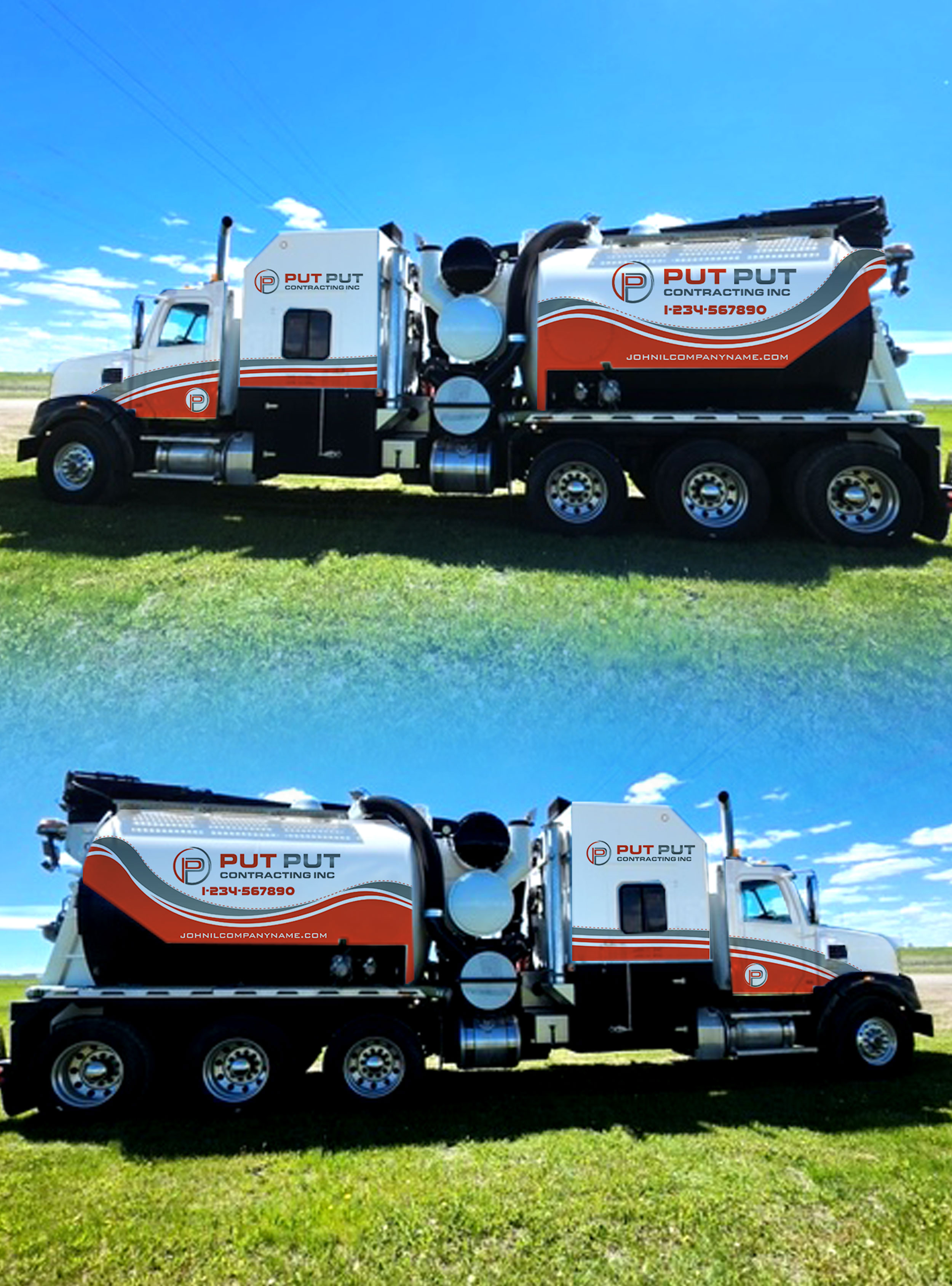 Diseño de Rotulación de Vehículo por TD  Graphix Hub para Put Put Contracting Inc | Diseño #36340695