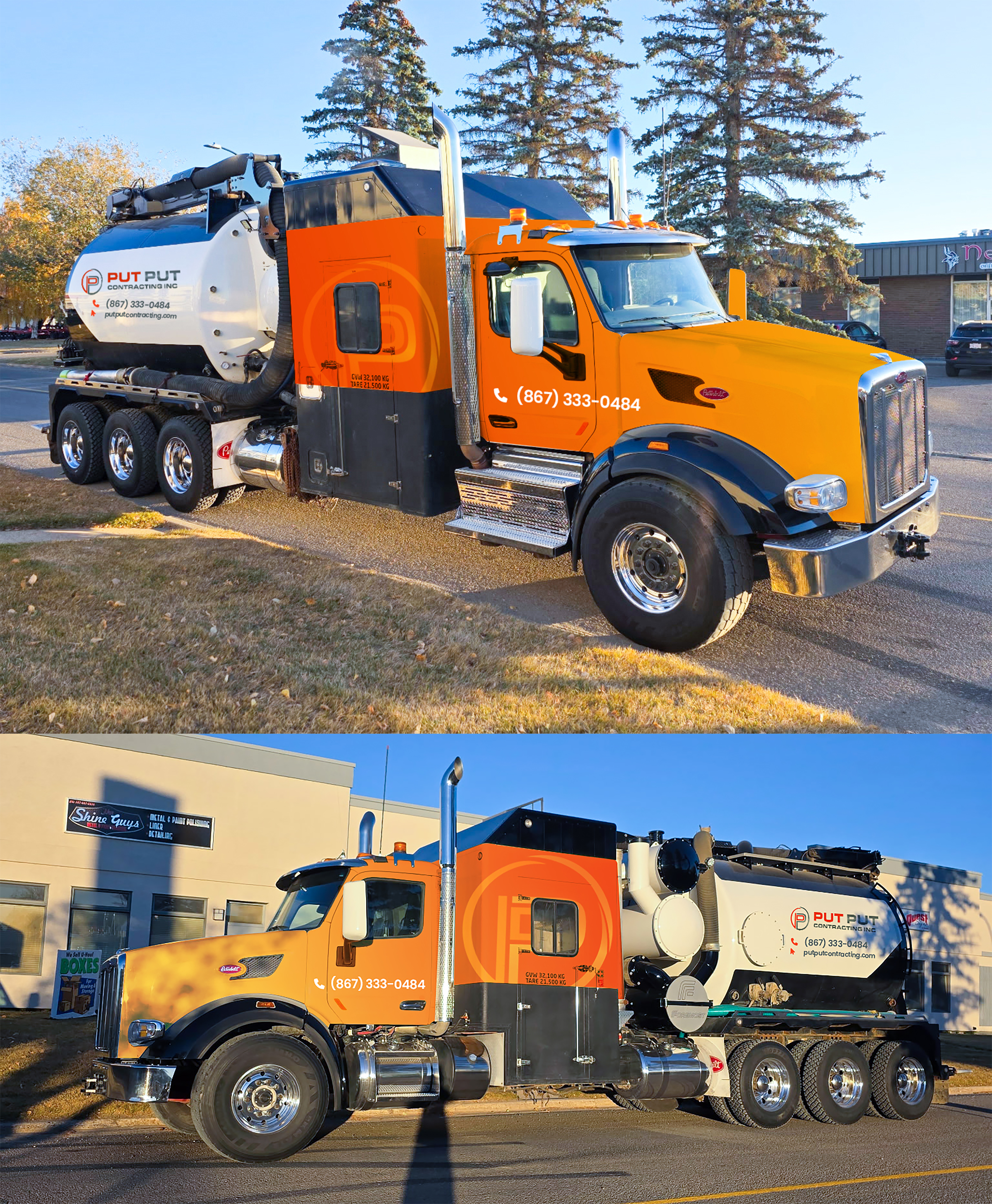 Diseño de Rotulación de Vehículo por Graphic Guy para Put Put Contracting Inc | Diseño #36325332
