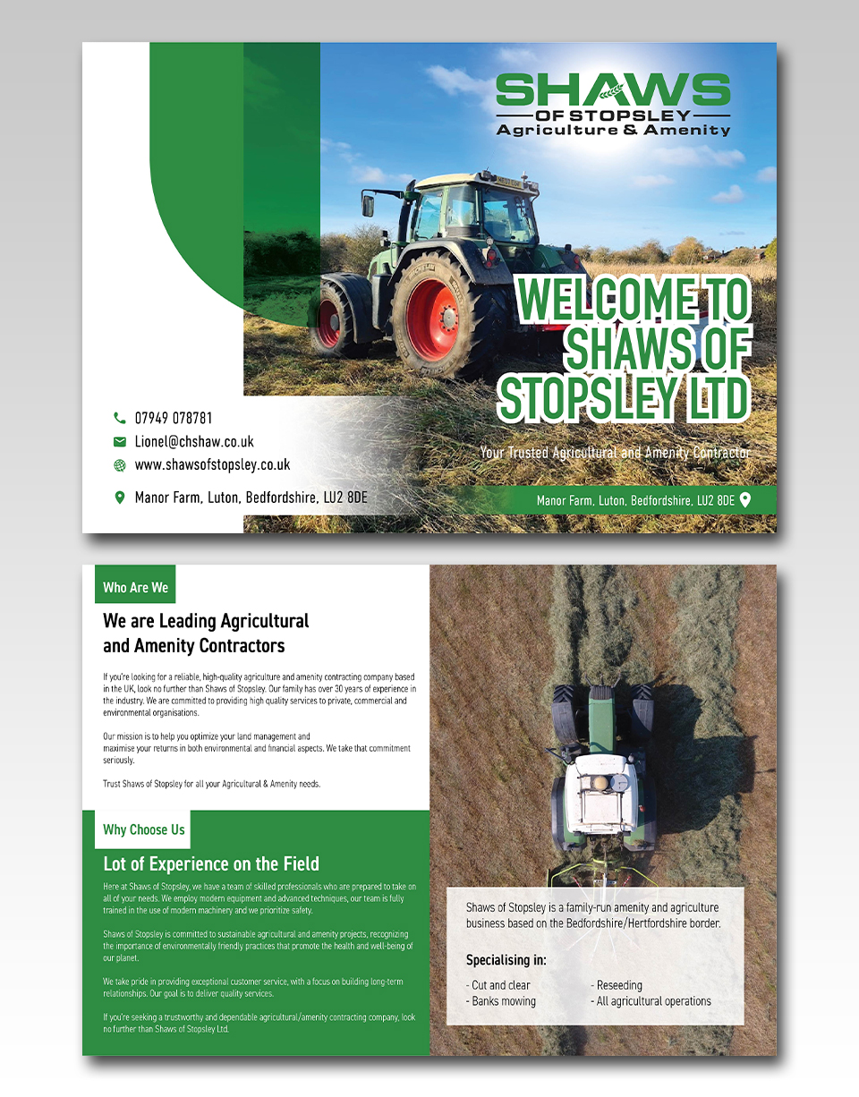 Broschüren-Design von YourLogoMaster für Shaws of Stopsley | Design #36331096