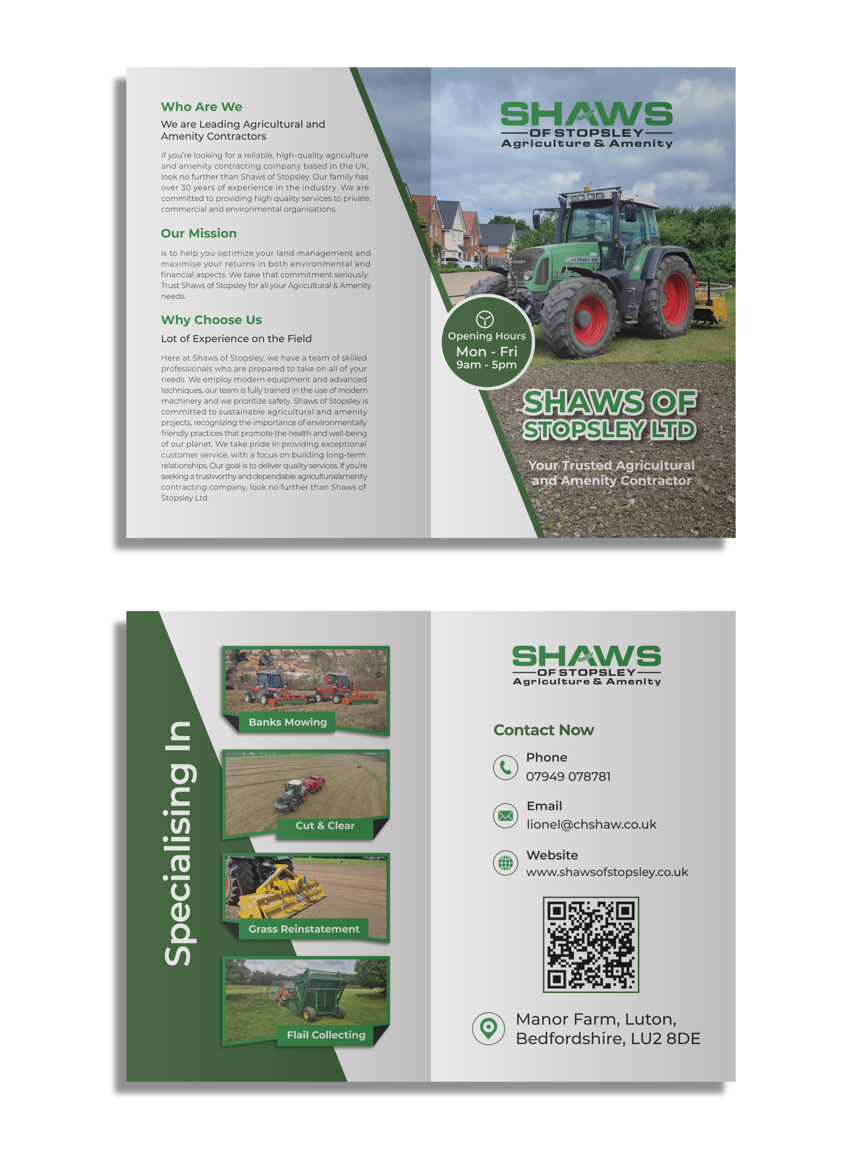 Brochure Design by grappikstar for Shaws of Stopsley | Design #36332116