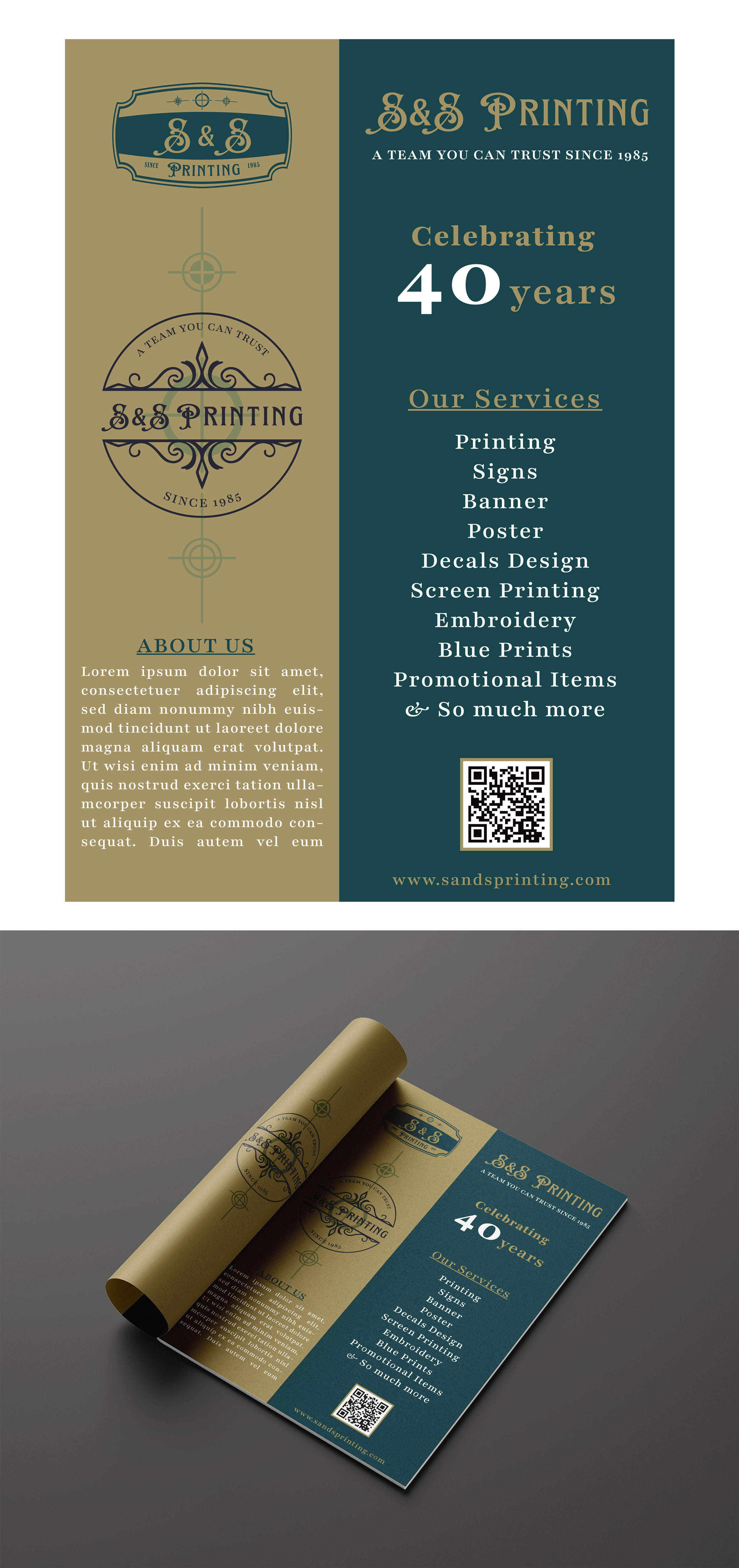 Advertisement Design by Jibon Chowdhury for S&amp;S Printing | Design #36331685