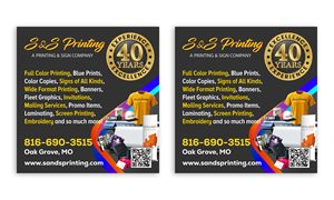 Werbe-Design von firman.a.prasetyo für S&amp;S Printing | Design: #36363779