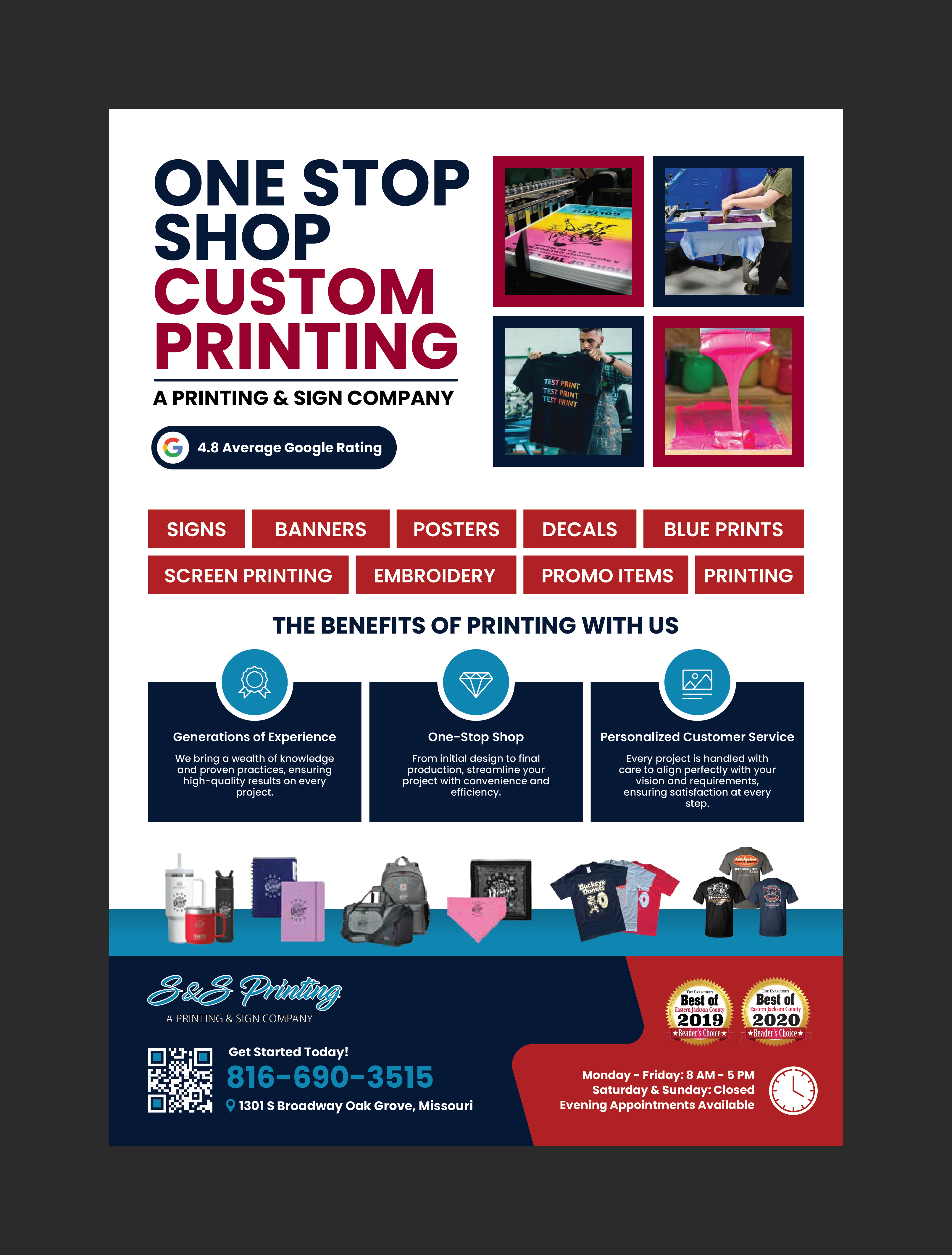 Werbe-Design von 3Guys für S&amp;S Printing | Design #36340054