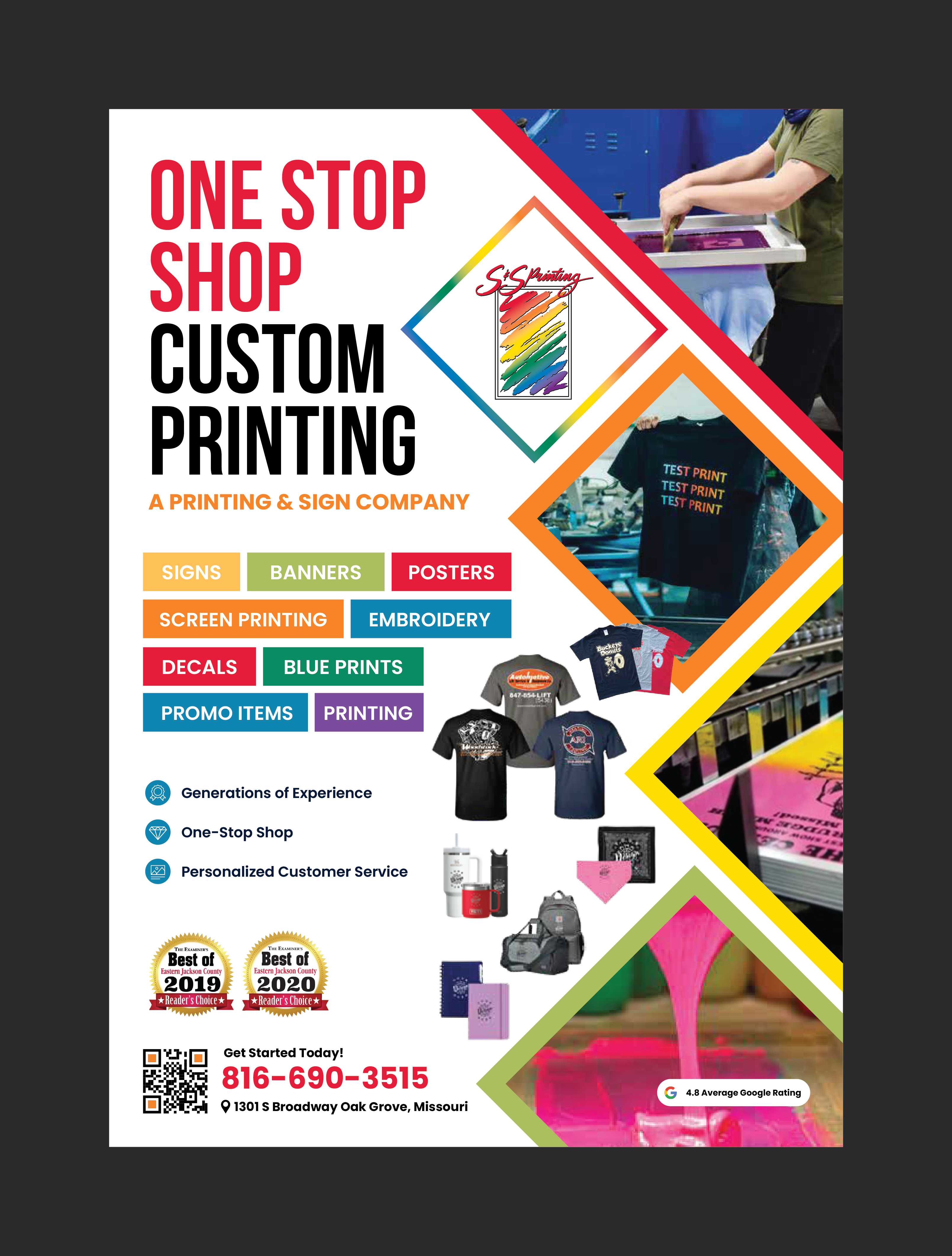 Werbe-Design von 3Guys für S&amp;S Printing | Design #36340056