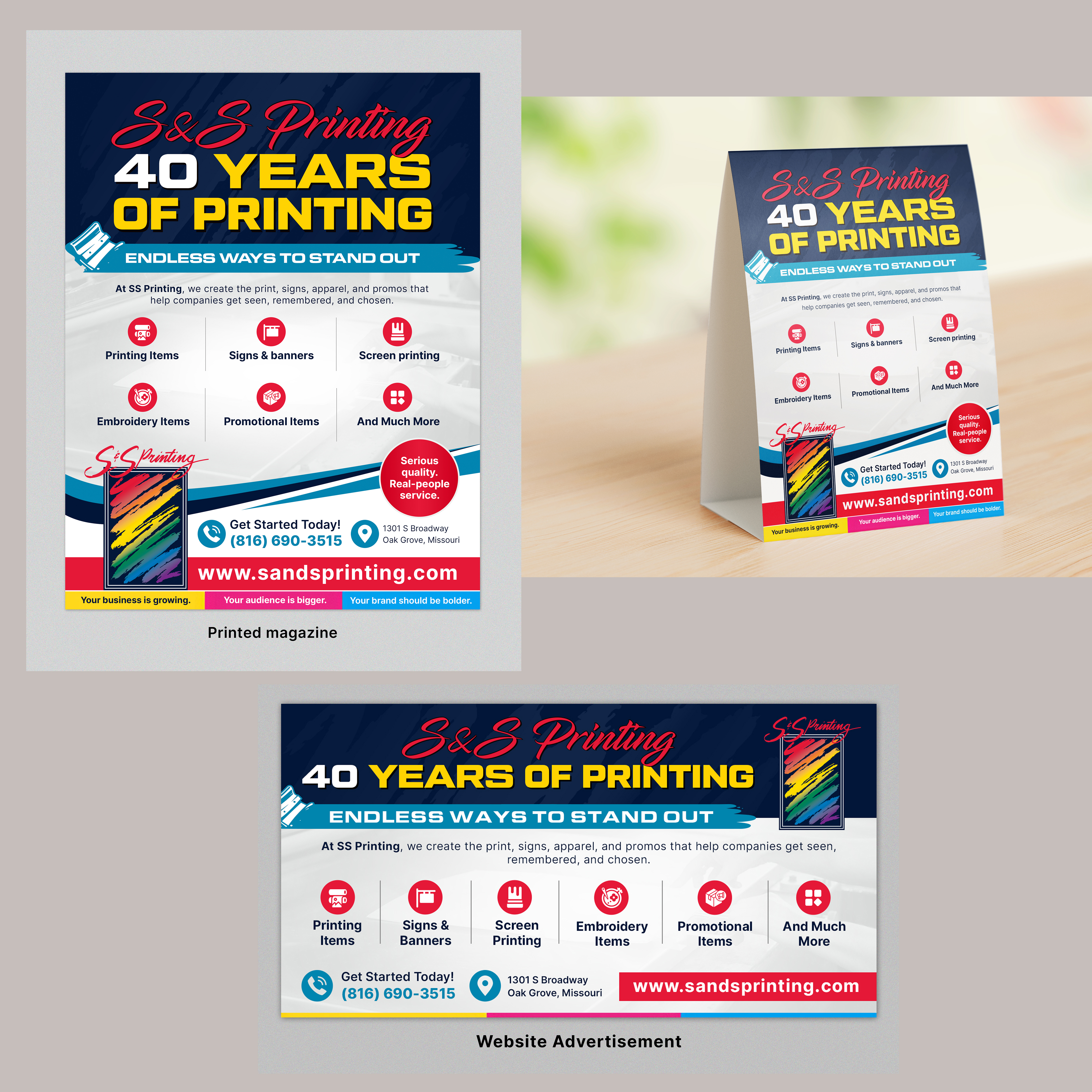 Advertisement Design by SAI DESIGNS for S&amp;S Printing | Design #36331638