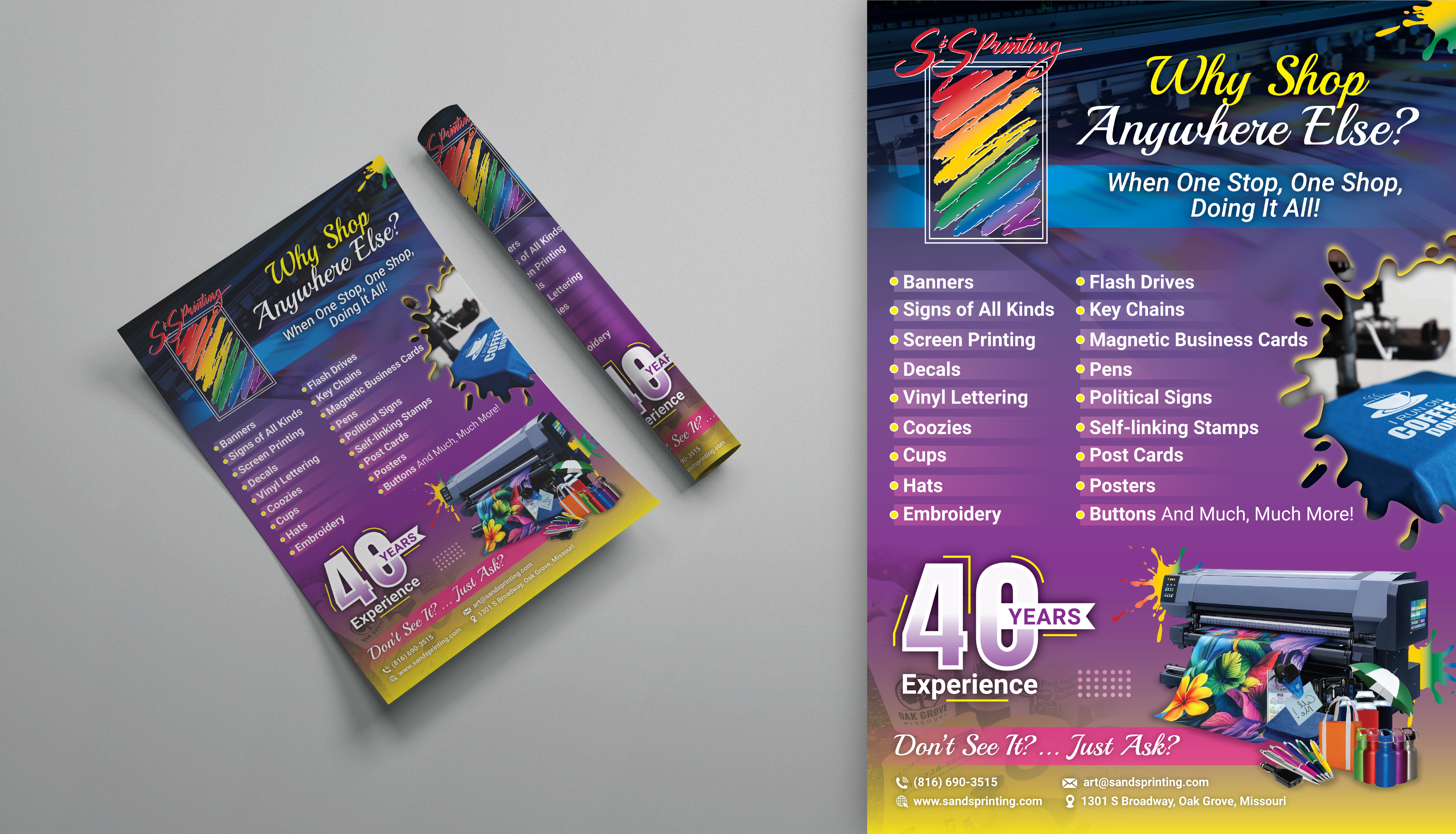 Diseño Publicitario por Impressive Designs para S&amp;S Printing | Diseño #36328940