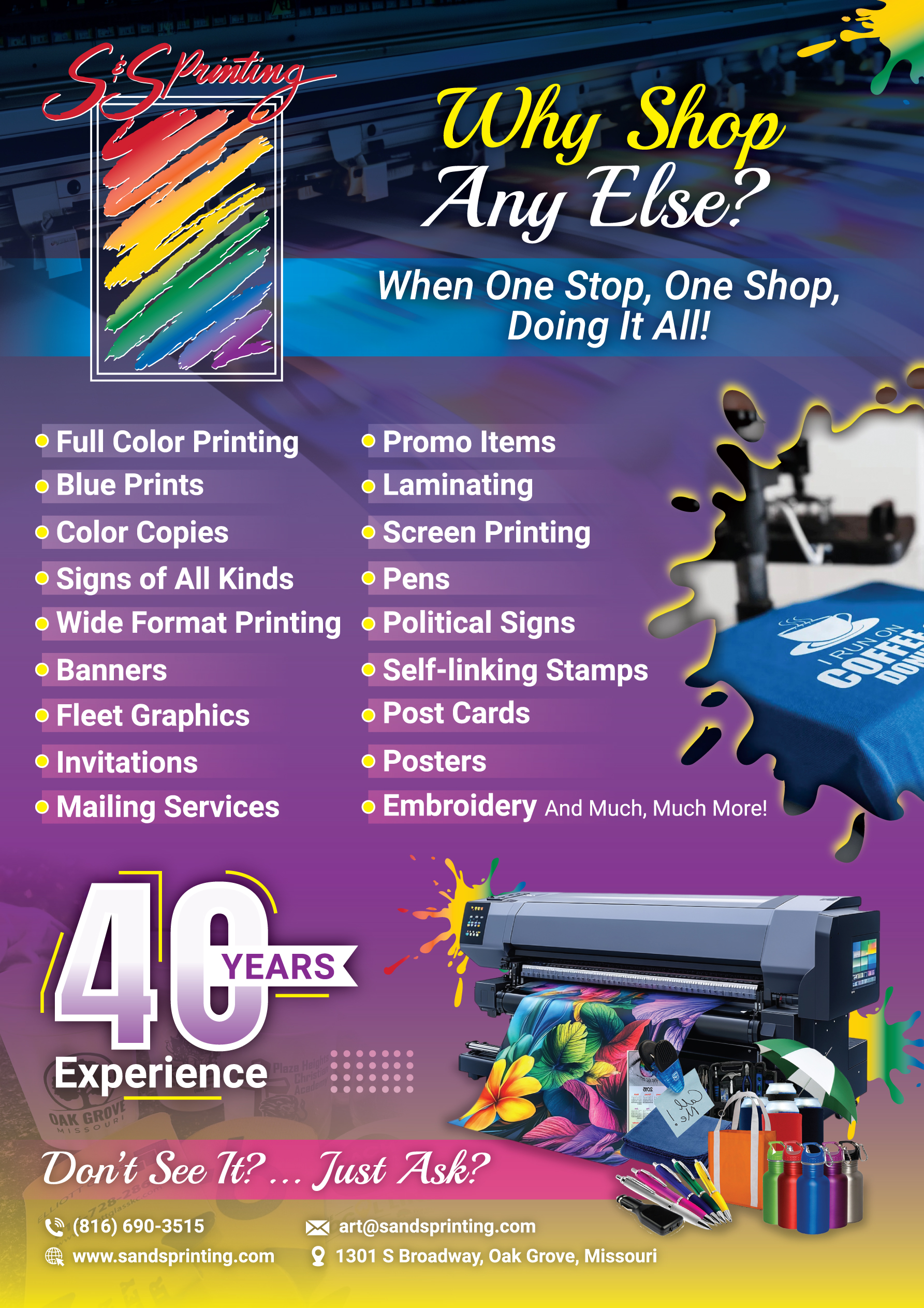 Advertisement Design by Impressive Designs for S&amp;S Printing | Design #36363916