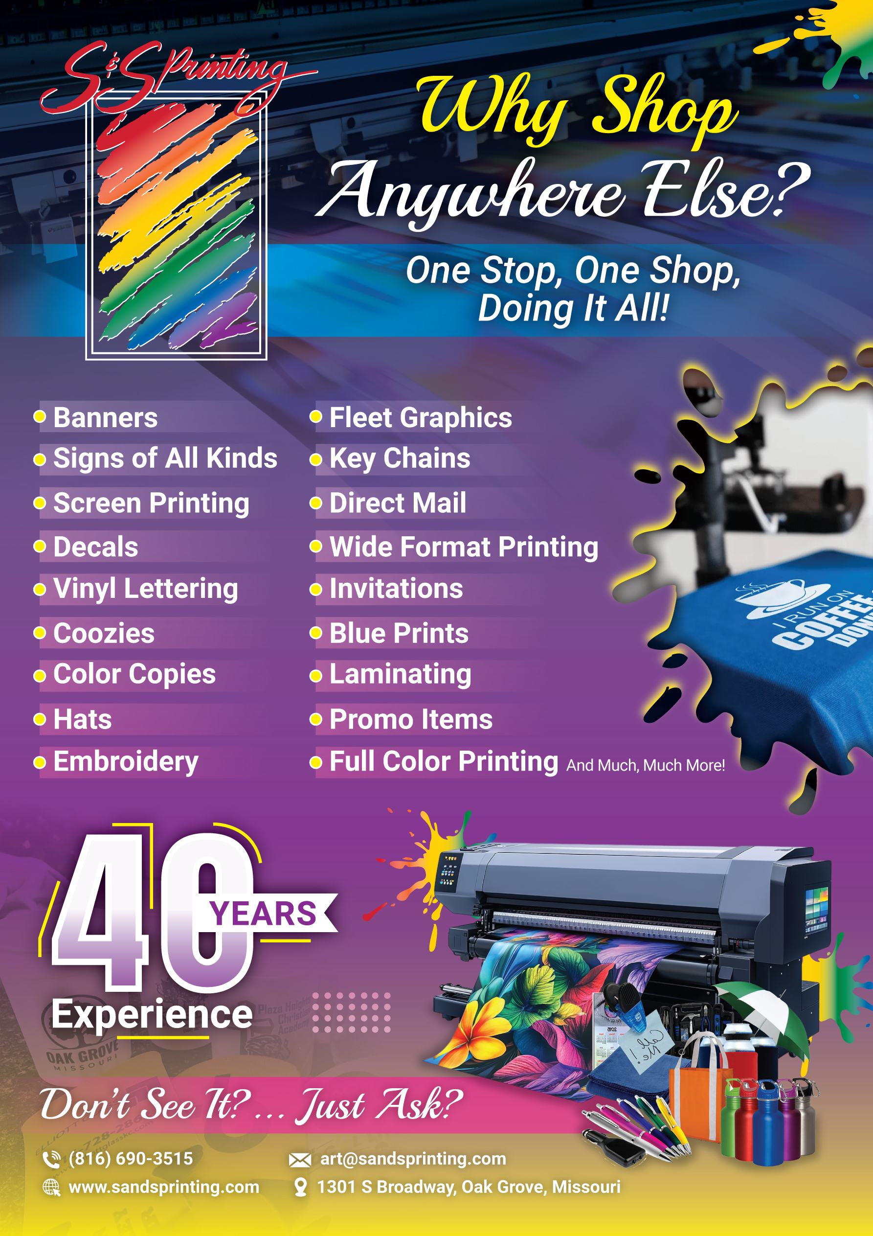 Werbe-Design von Impressive Designs für S&amp;S Printing | Design #36364047