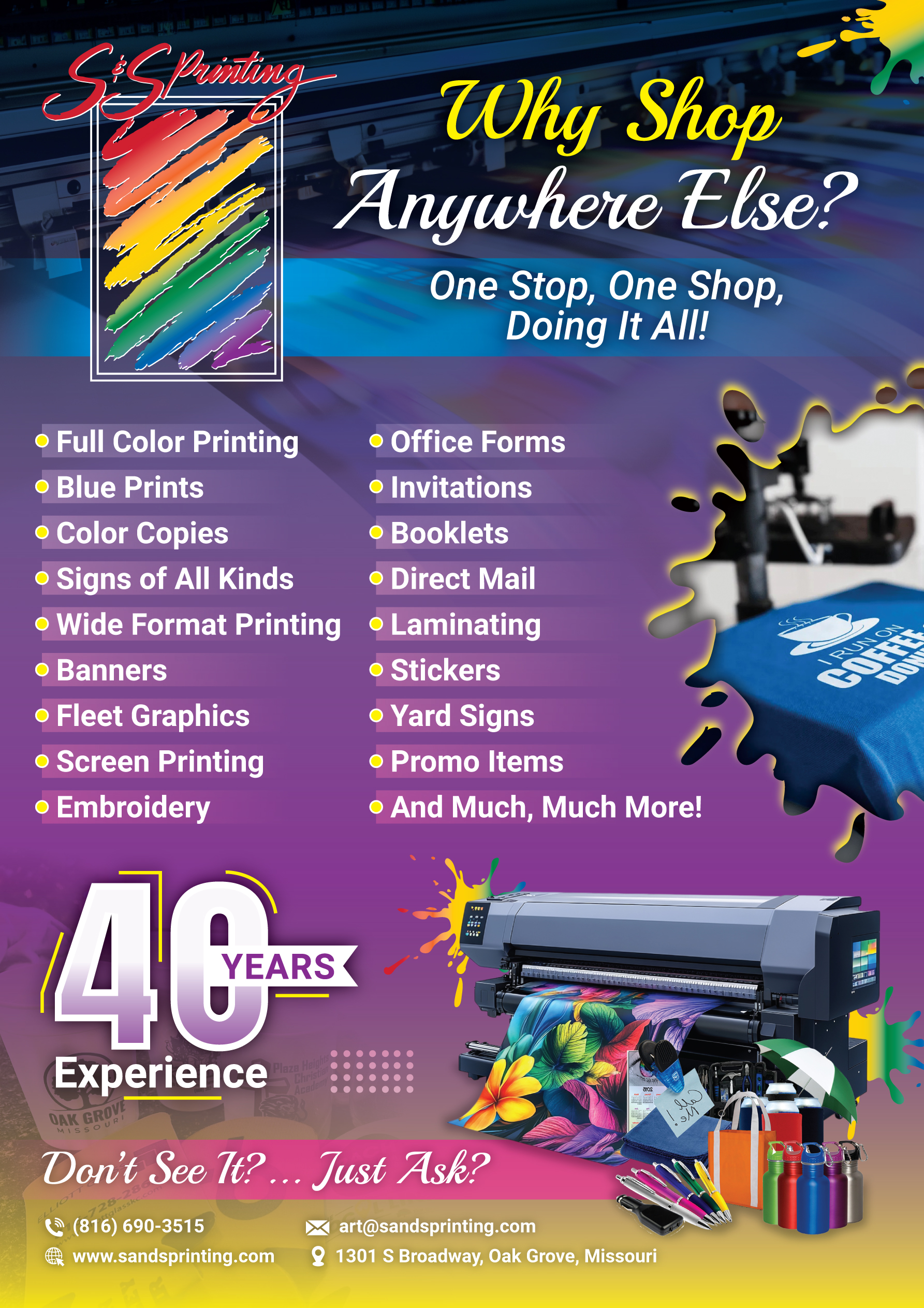 Advertisement Design by Impressive Designs for S&amp;S Printing | Design #36369459