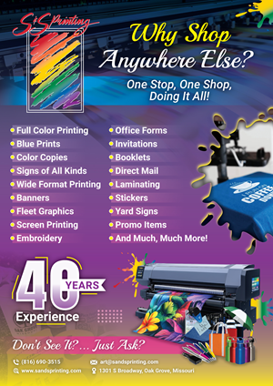 Advertisement Design by Impressive Designs for S&amp;S Printing | Design: #36369459