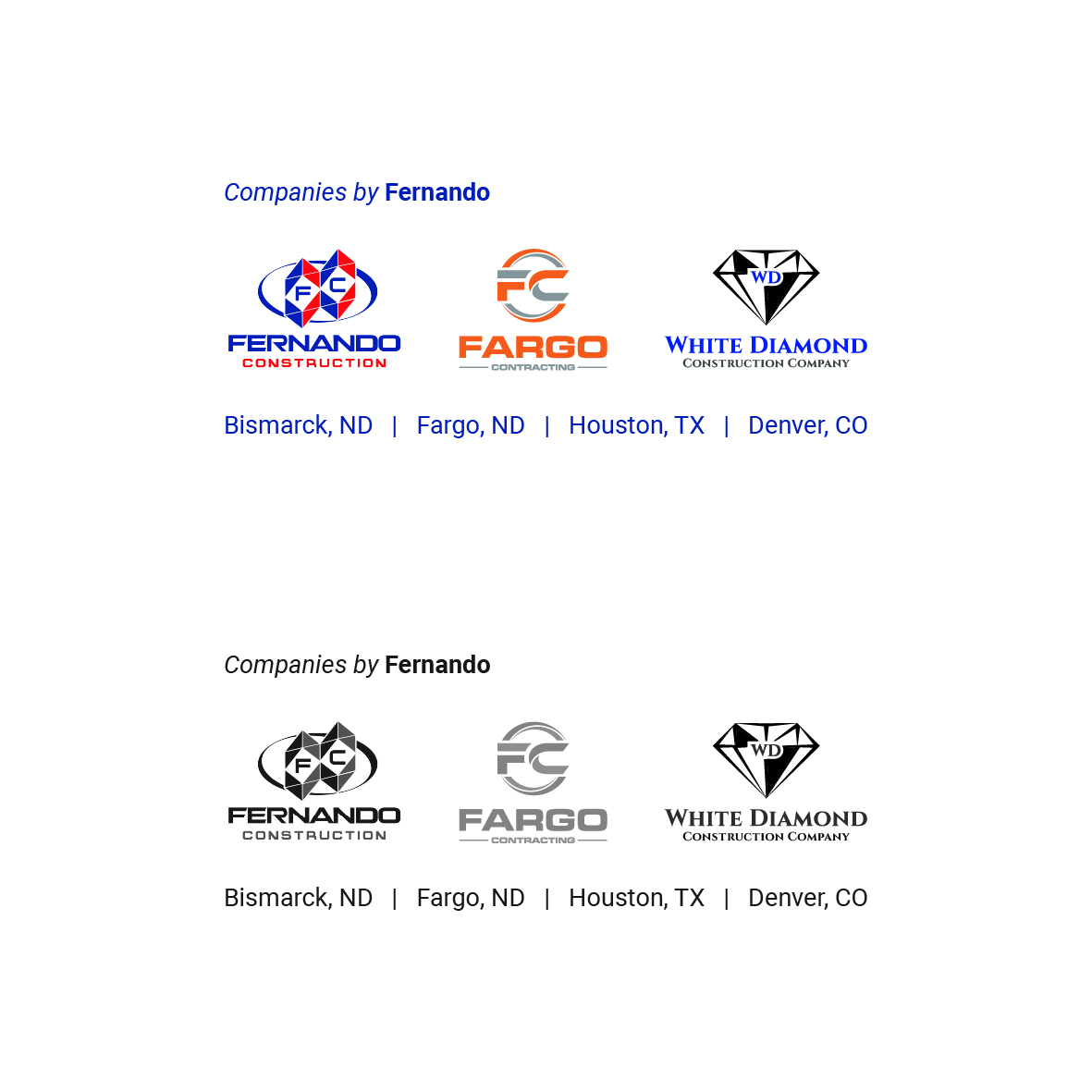 Logo Design by Lammy for Fargo Contracting, llc | Design #36365226