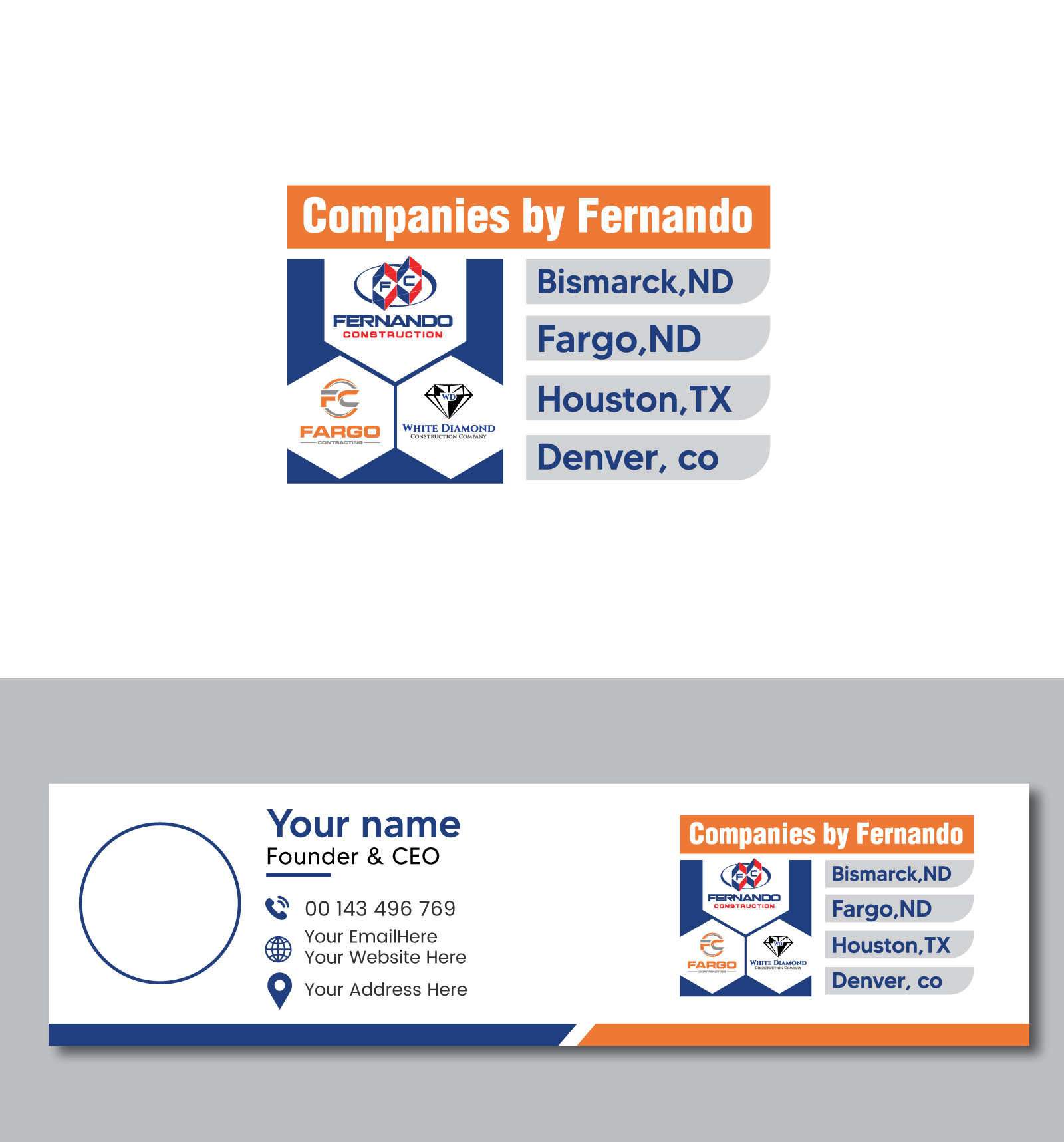 Logo Design by Rubia@ for Fargo Contracting, llc | Design #36333405