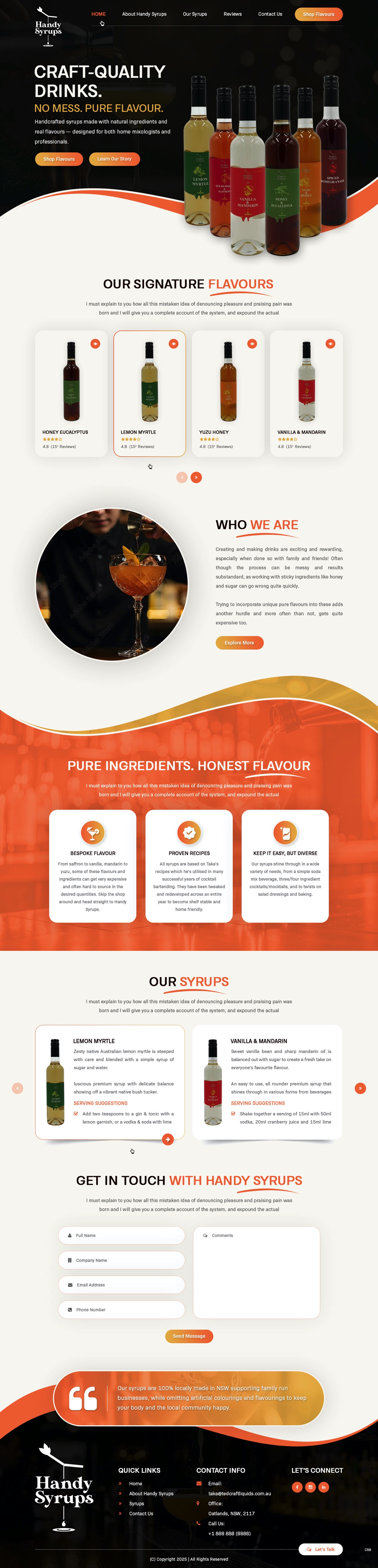 Web Design by pb for T.E.D. Craft Liquids | Design #36342044