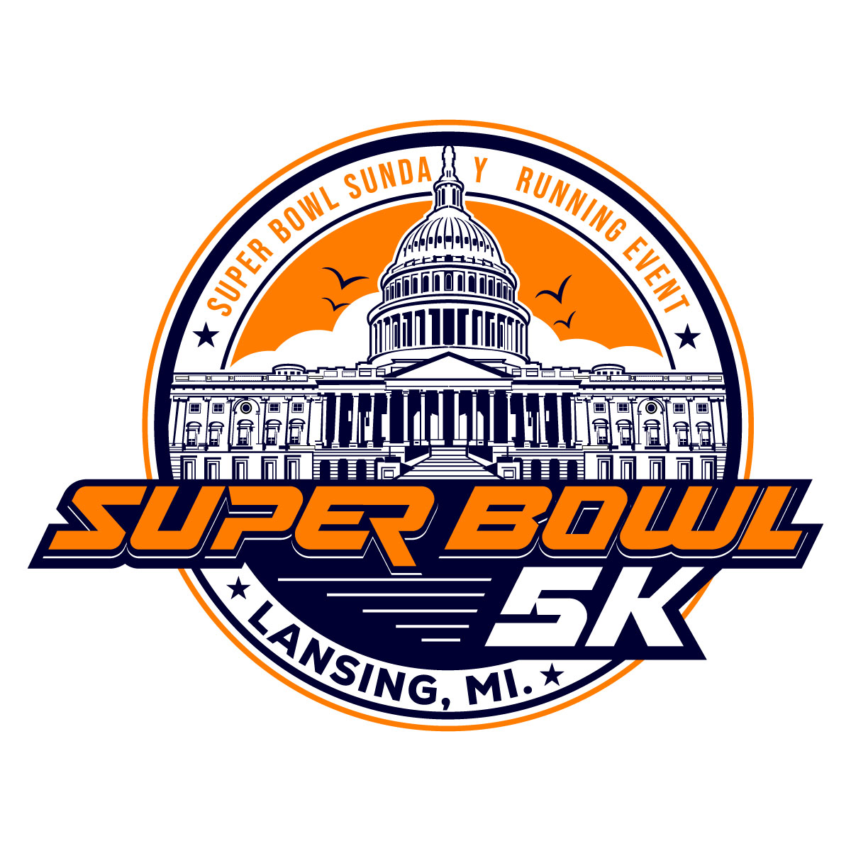 Logo Design by Suvendu.S for Michigan Running Foundation | Design #36381118