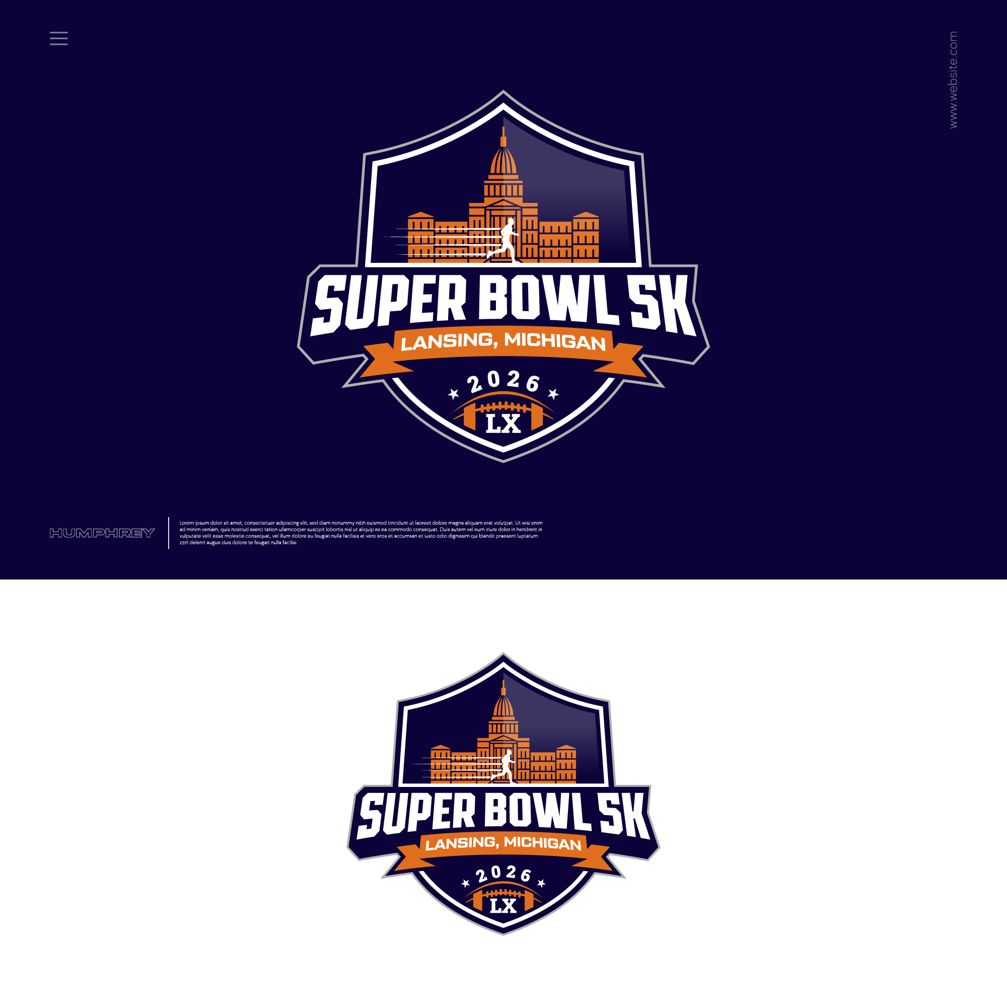 Logo Design by Humphrey™ for Michigan Running Foundation | Design #36383096