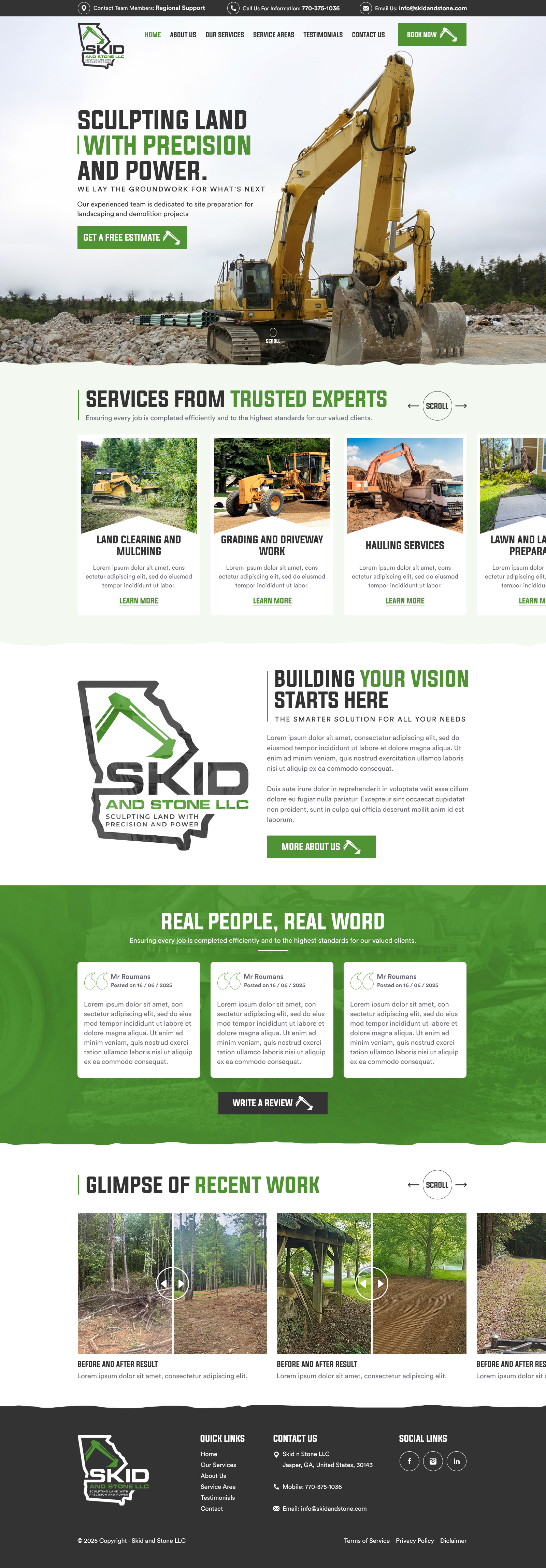 Web Design by IDesign1606 for Skid and Stone, LLC | Design #36364332