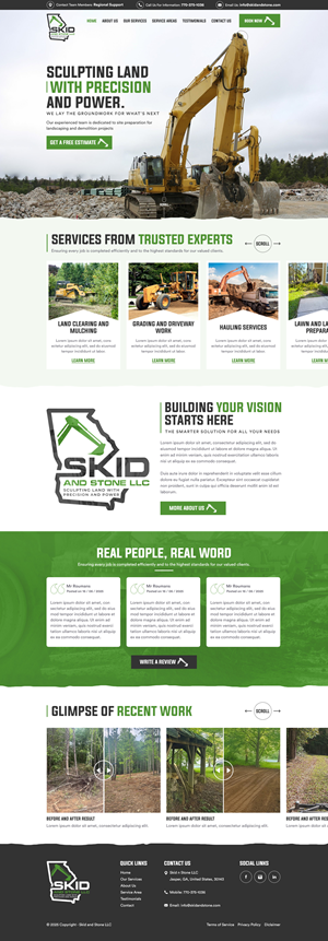 Web Design by IDesign1606 for Skid and Stone, LLC | Design: #36364332