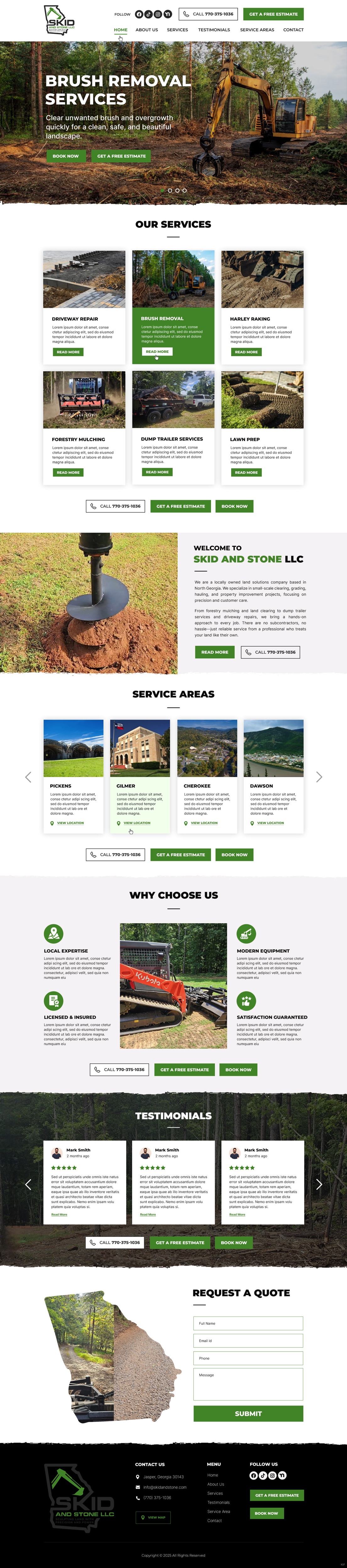 Web Design by pb for Skid and Stone, LLC | Design #36348331