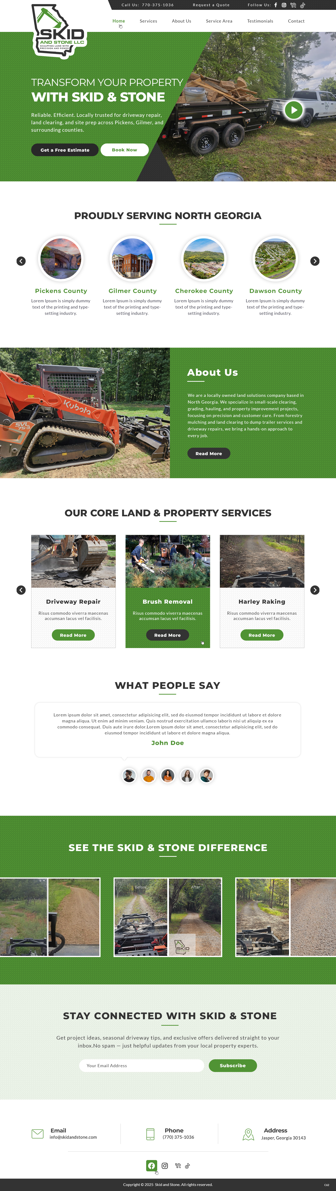 Web Design by pb for Skid and Stone, LLC | Design #36348332