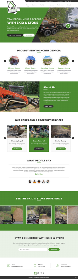 Web Design by pb for Skid and Stone, LLC | Design: #36348332