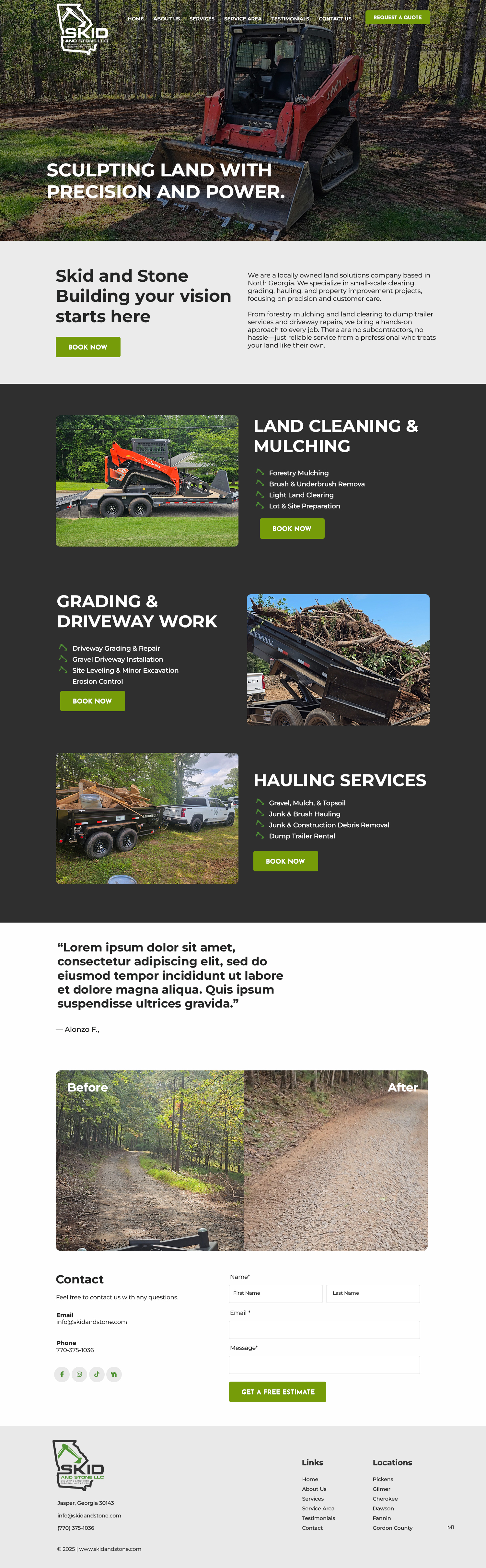 Web Design by pb for Skid and Stone, LLC | Design #36348344